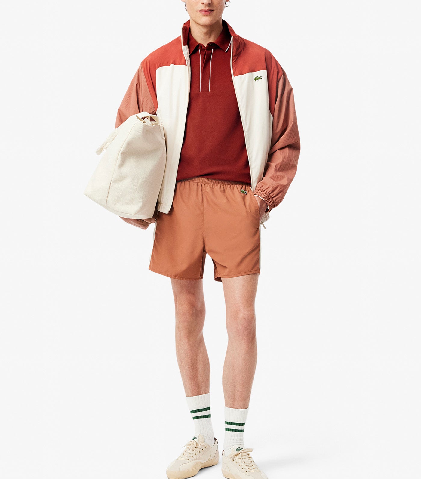 Regular Fit Paris Stretch Piqué Polo Shirt Copper Red