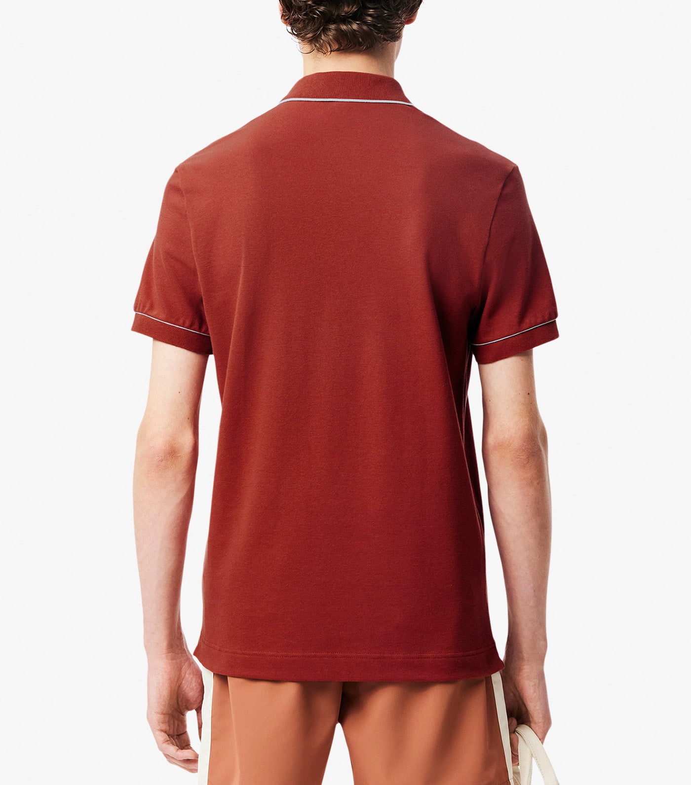 Regular Fit Paris Stretch Piqué Polo Shirt Copper Red