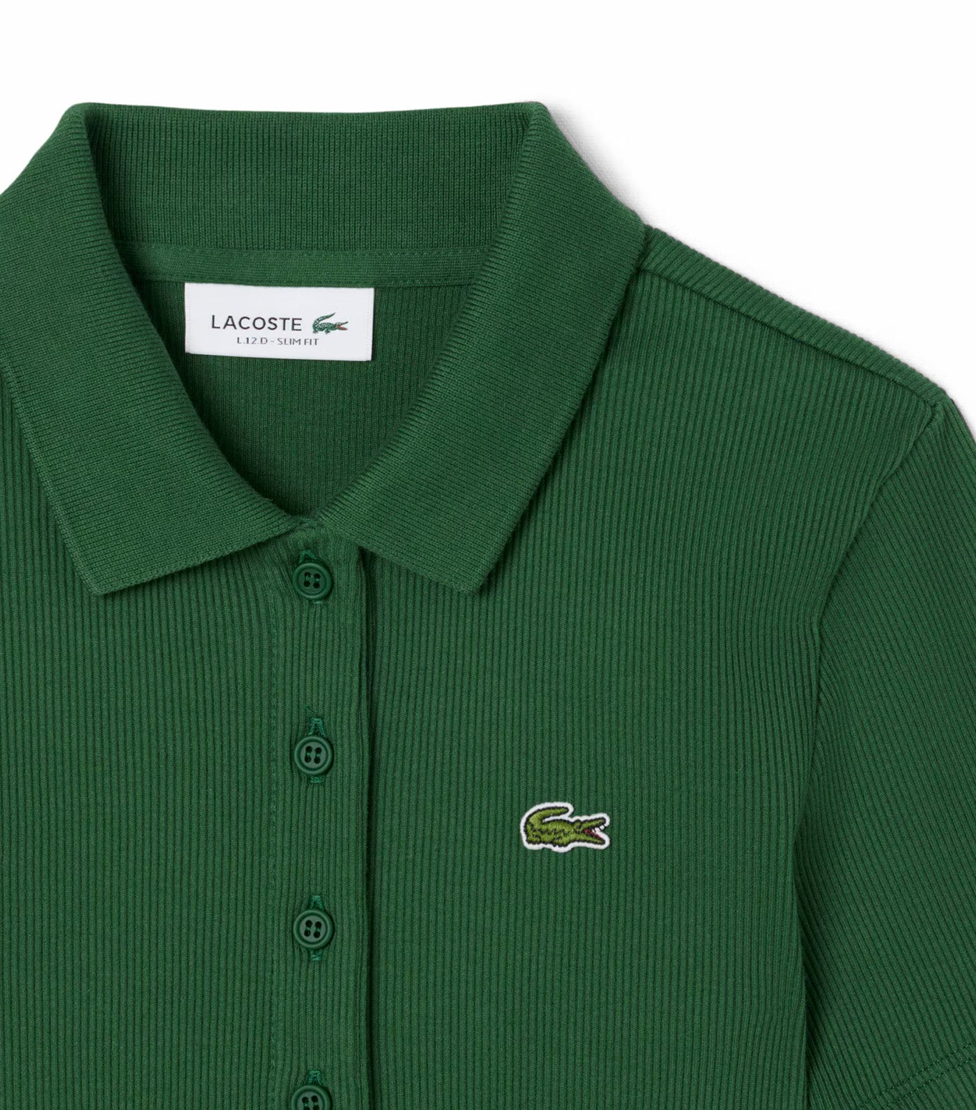 L.12.D Slim Fit Ribbed Cotton Polo Shirt