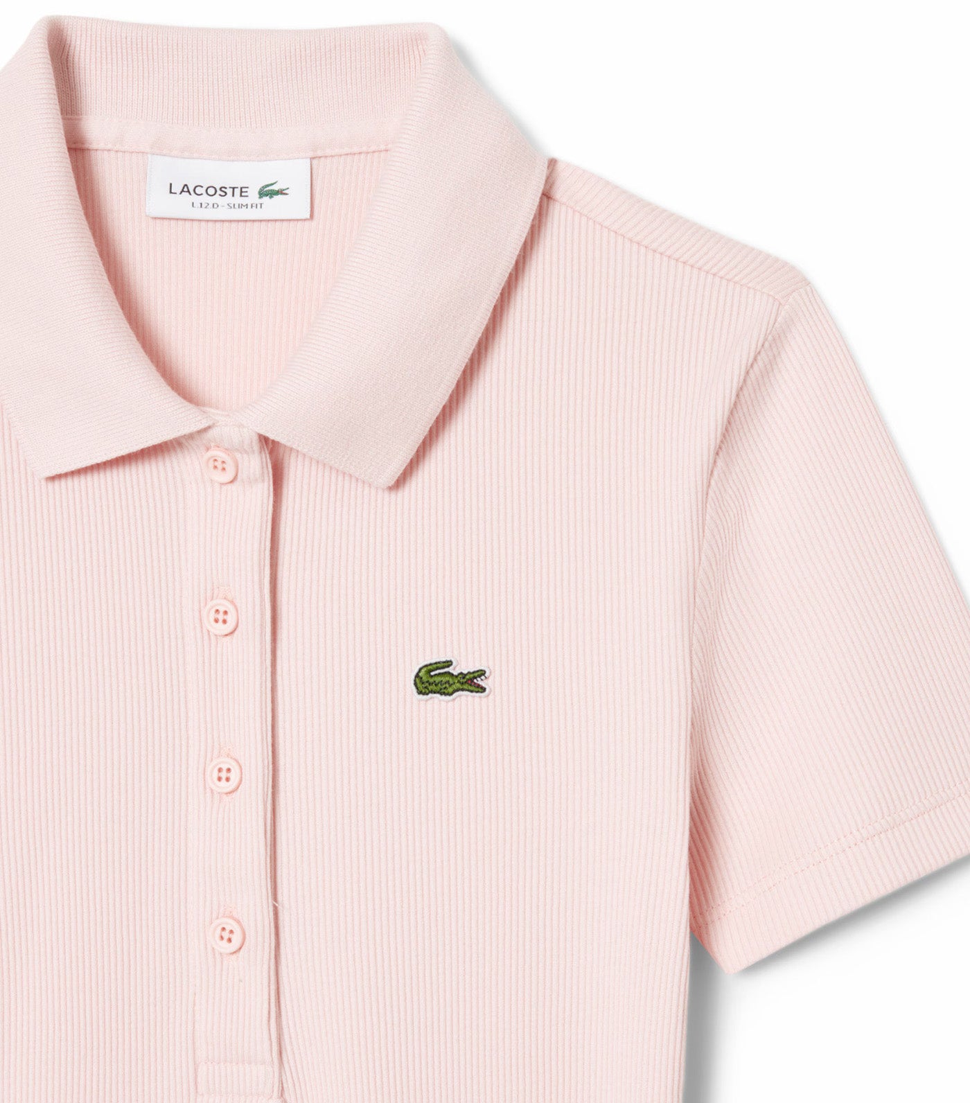 L.12.D Slim Fit Ribbed Cotton Polo Shirt