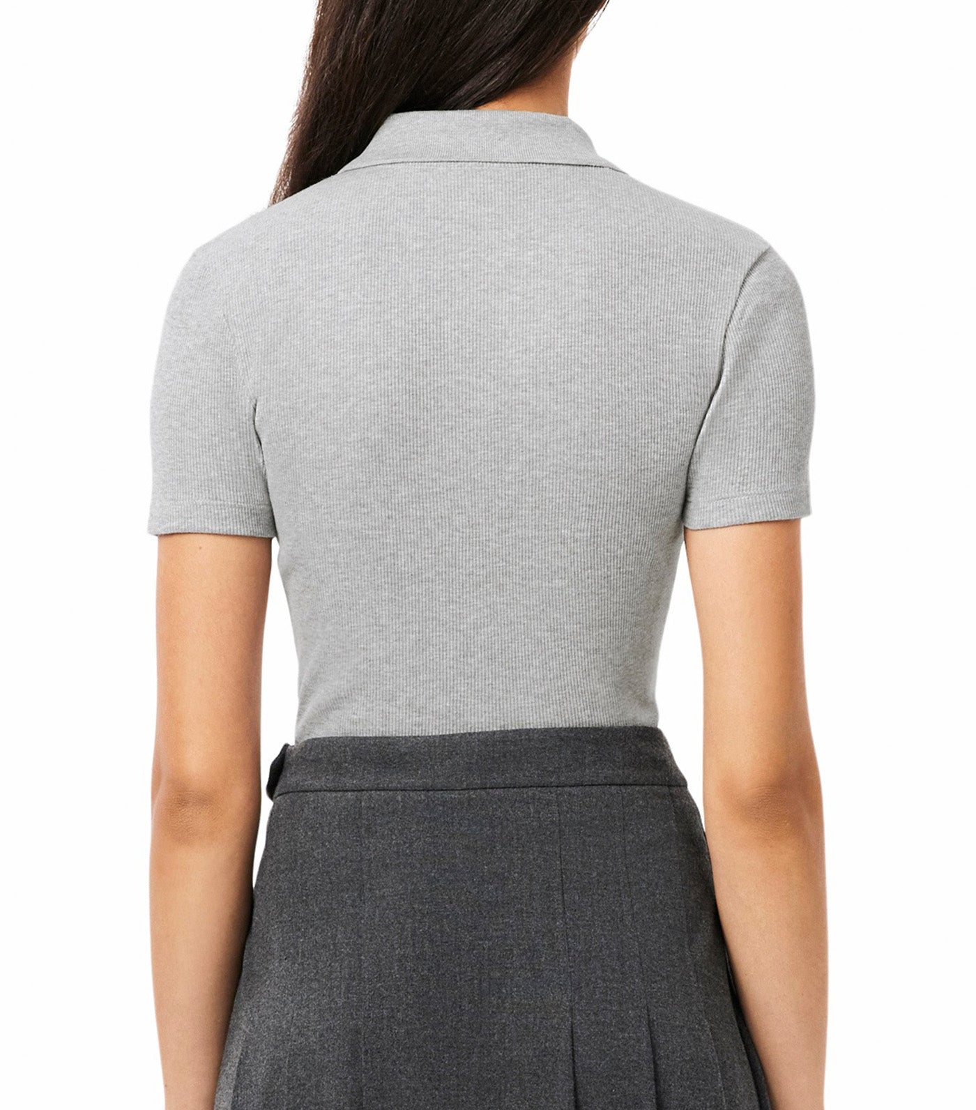 L.12.D Slim Fit Ribbed Cotton Polo Shirt