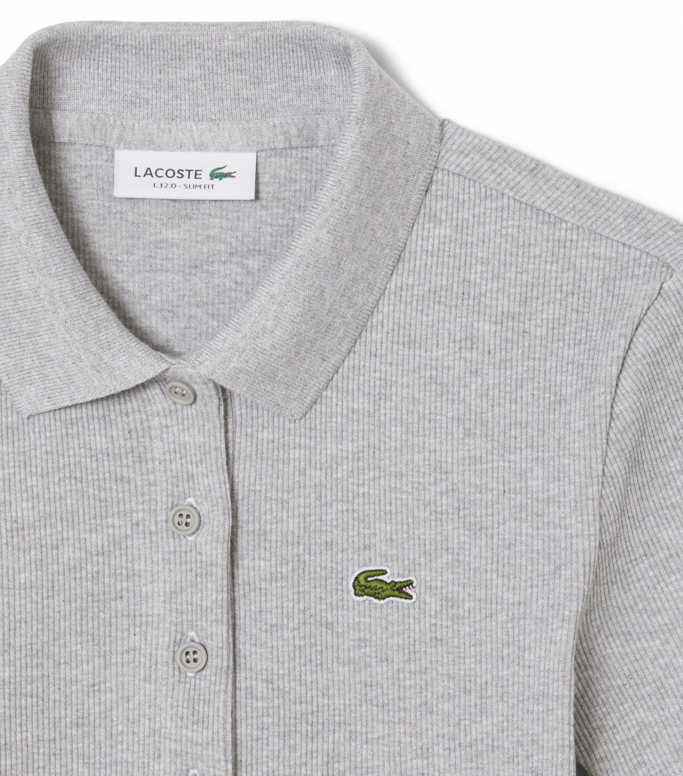 L.12.D Slim Fit Ribbed Cotton Polo Shirt