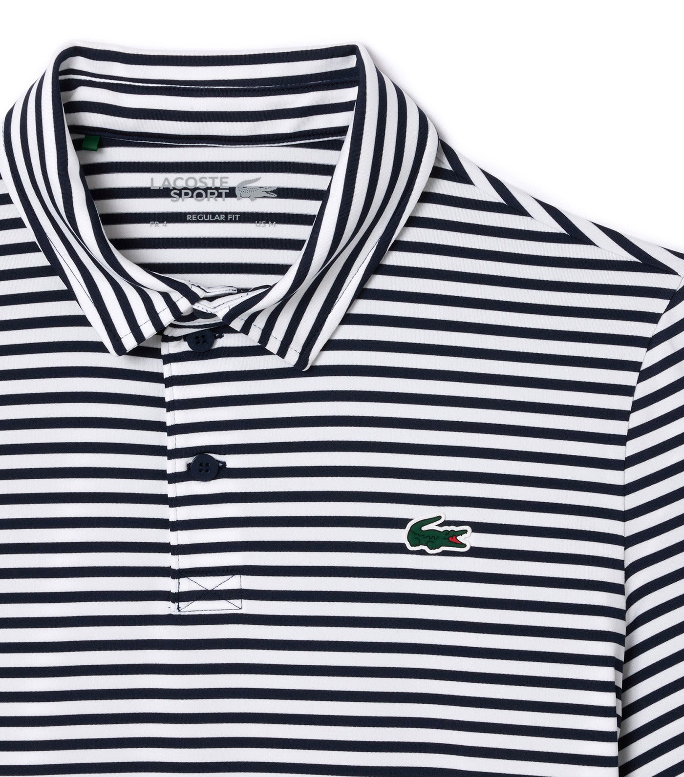 Ultra-Dry Anti-UV Stretch Golf Polo Shirt Navy Blue/White