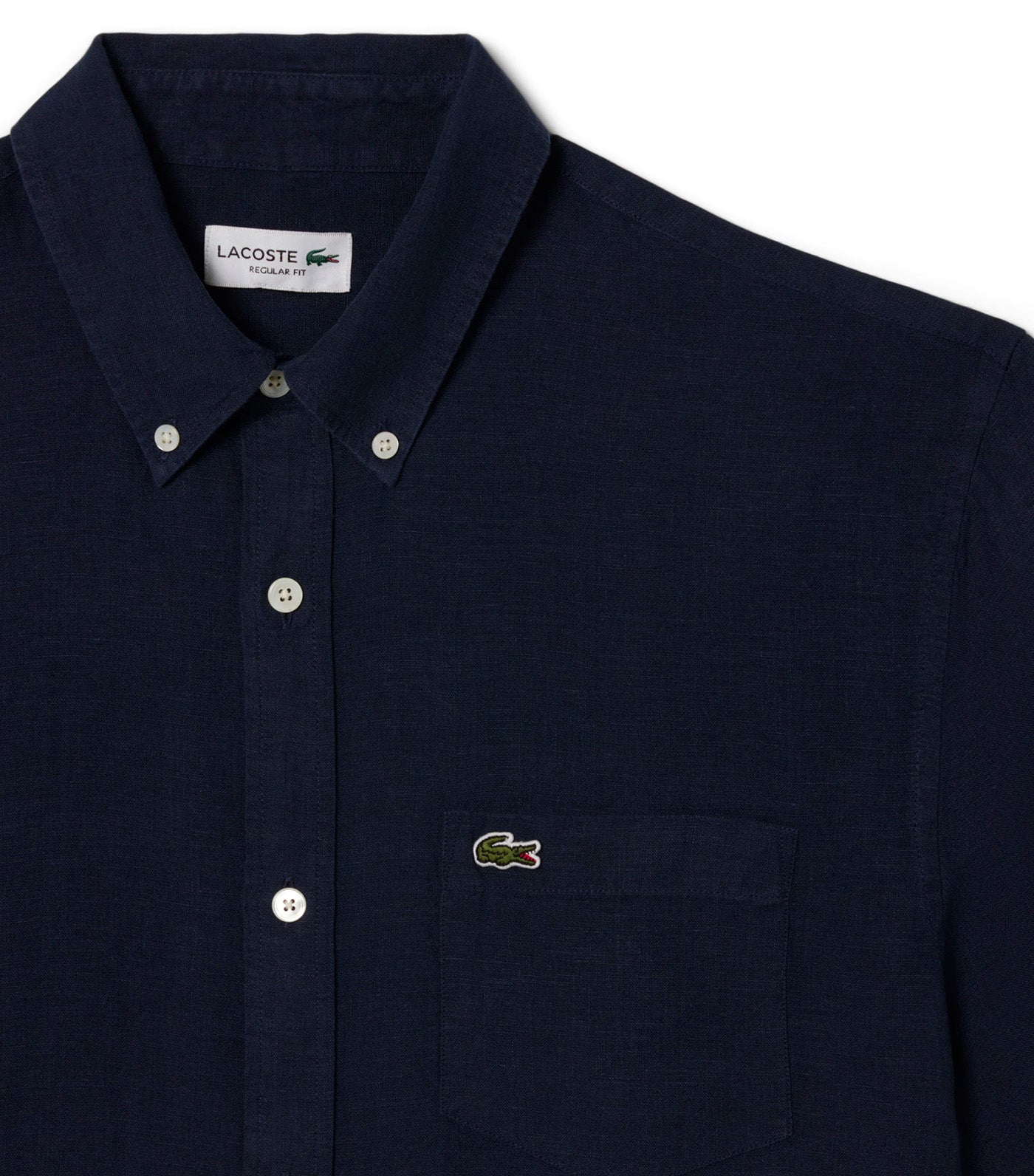 Short-Sleeved Linen Shirt