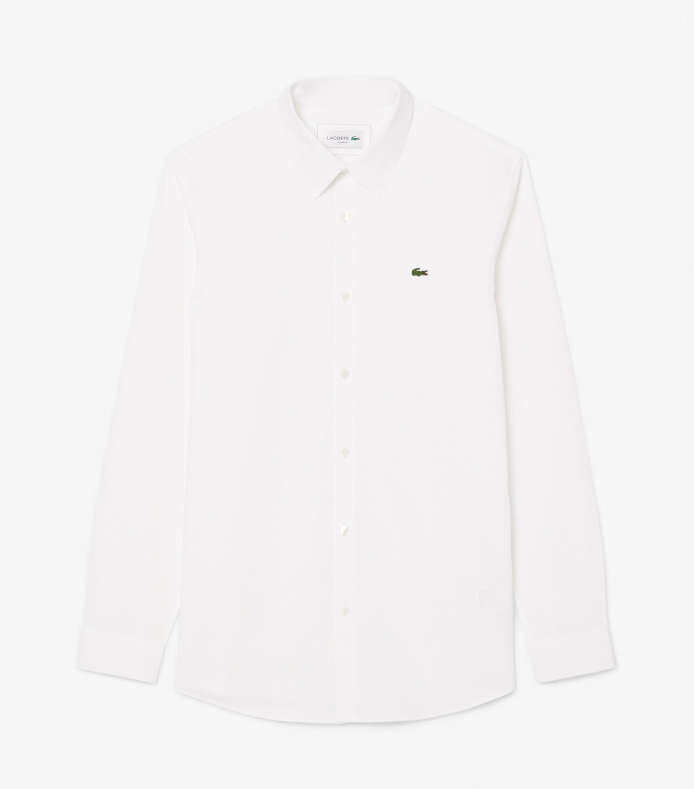 Lacoste Slim Fit Stretch Poplin Shirt White
