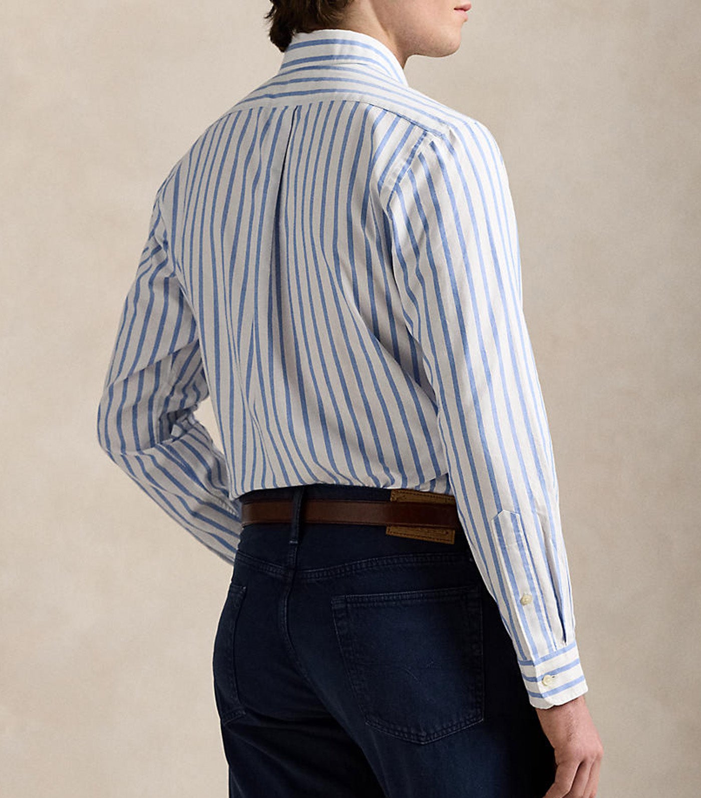 Men's Slim Fit Striped Oxford Shirt