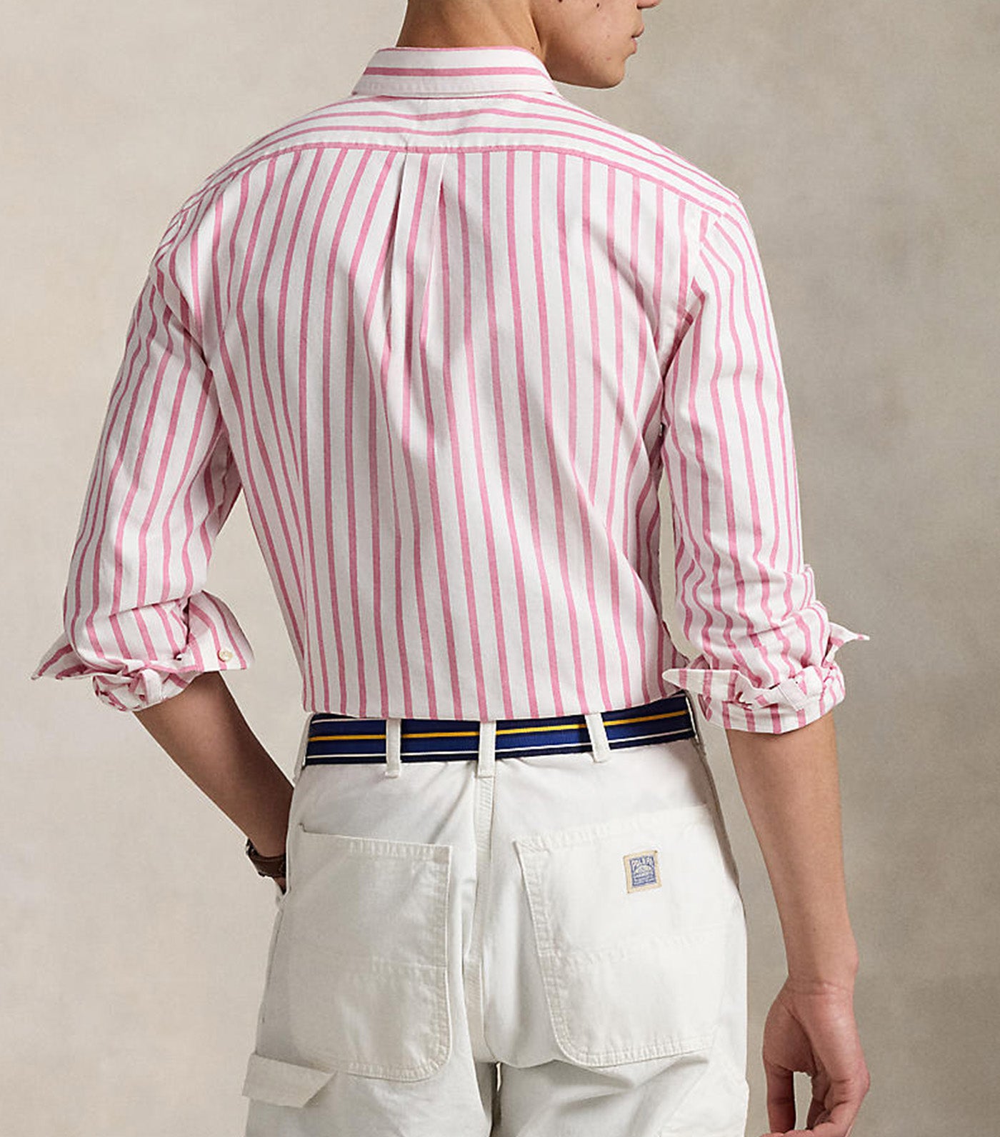 Men's Slim Fit Striped Oxford Shirt