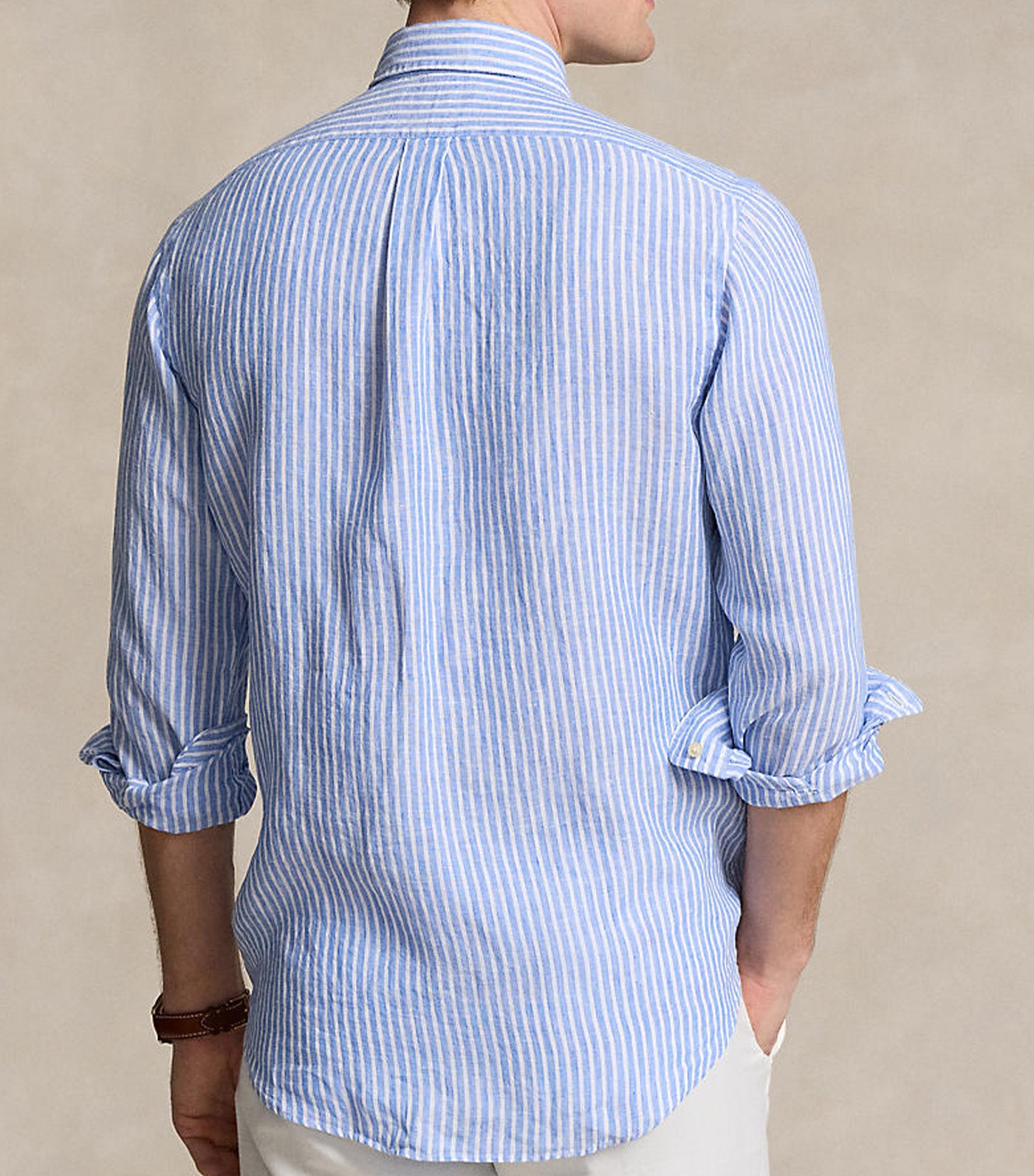 Custom Fit Striped Linen Shirt