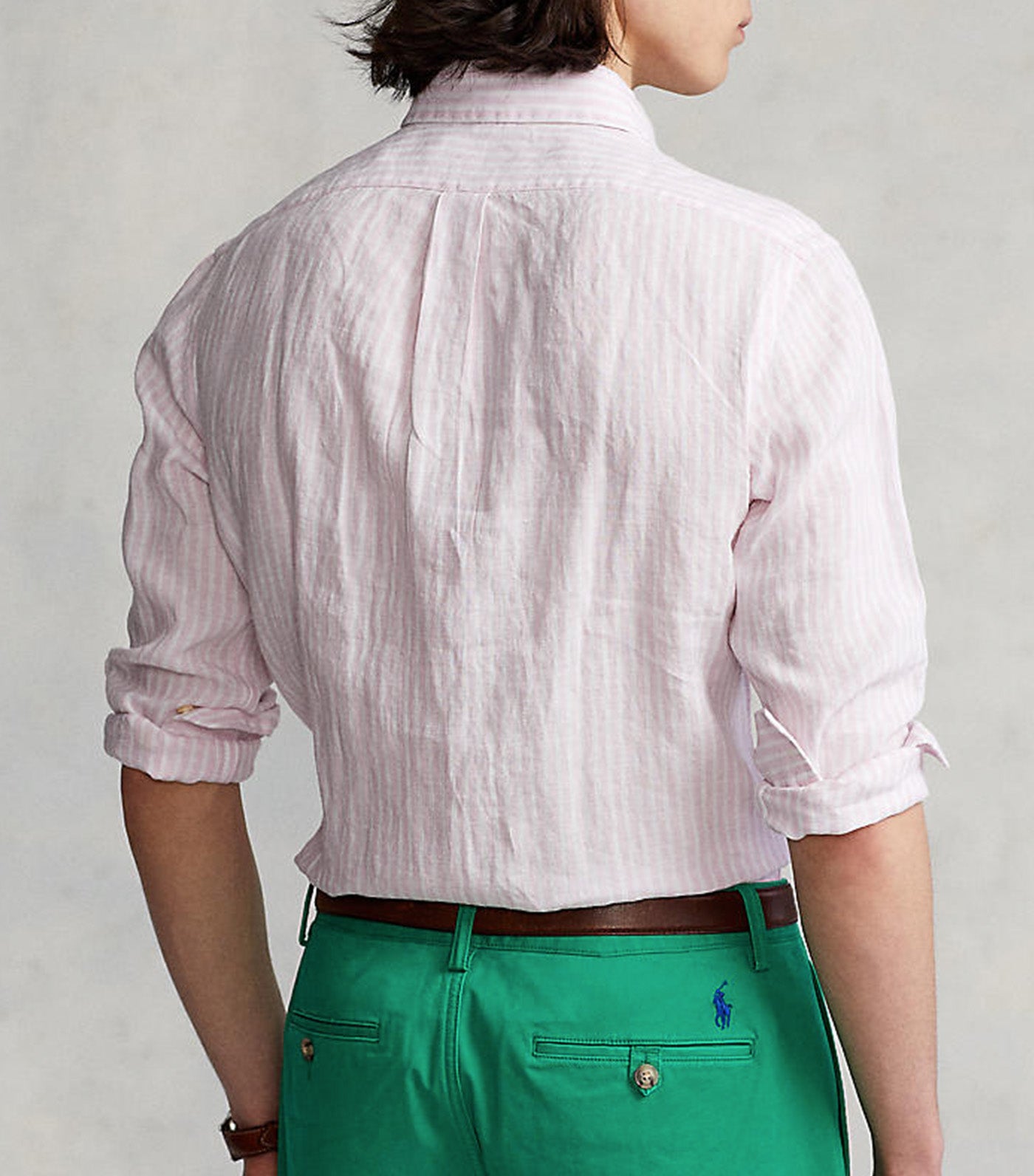 Custom Fit Striped Linen Shirt