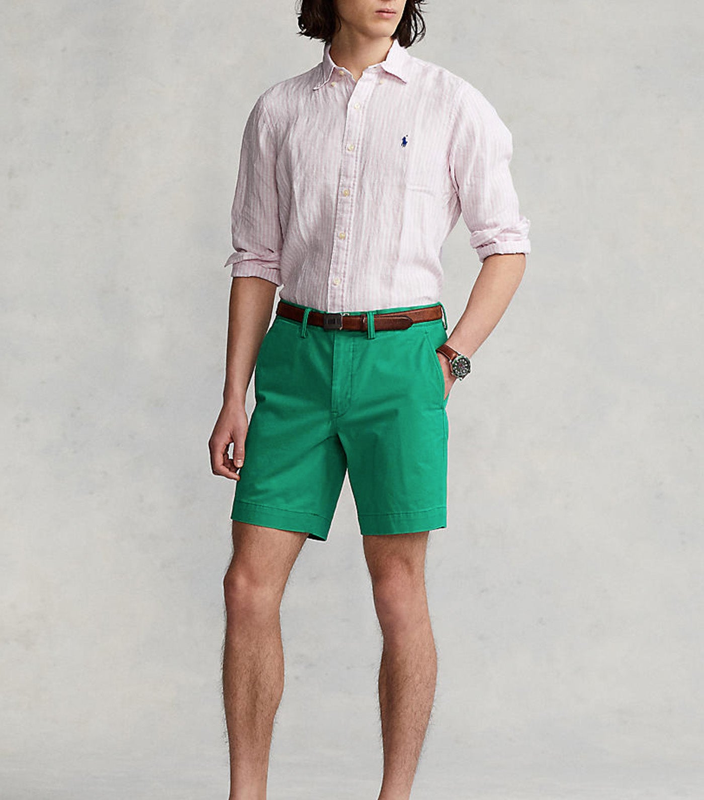 Custom Fit Striped Linen Shirt