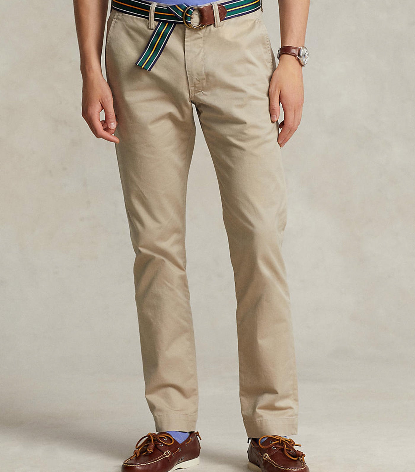 Washed Stretch Slim Fit Chino Trouser