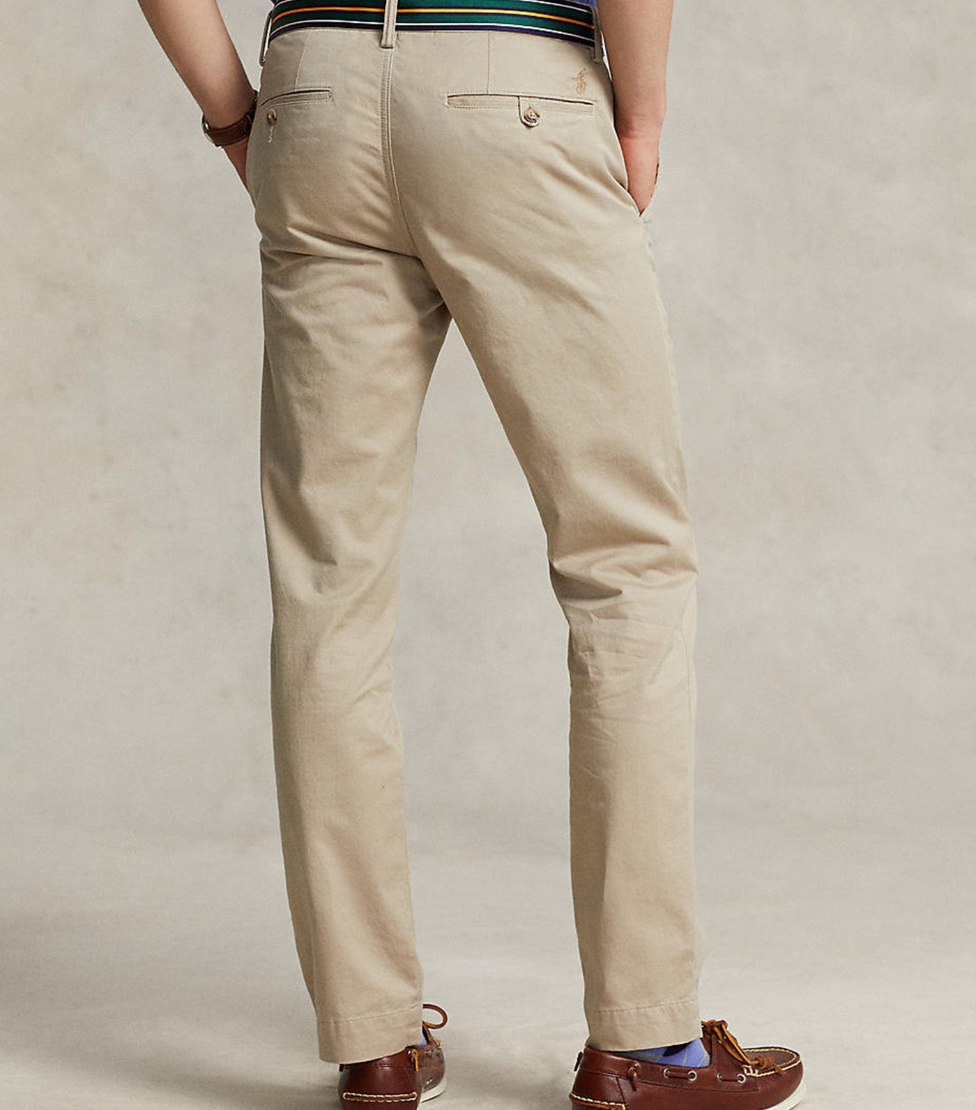 Washed Stretch Slim Fit Chino Trouser