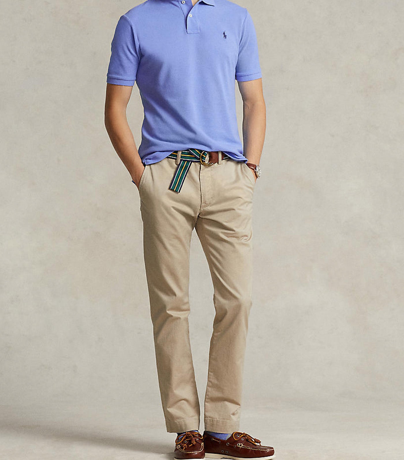 Washed Stretch Slim Fit Chino Trouser