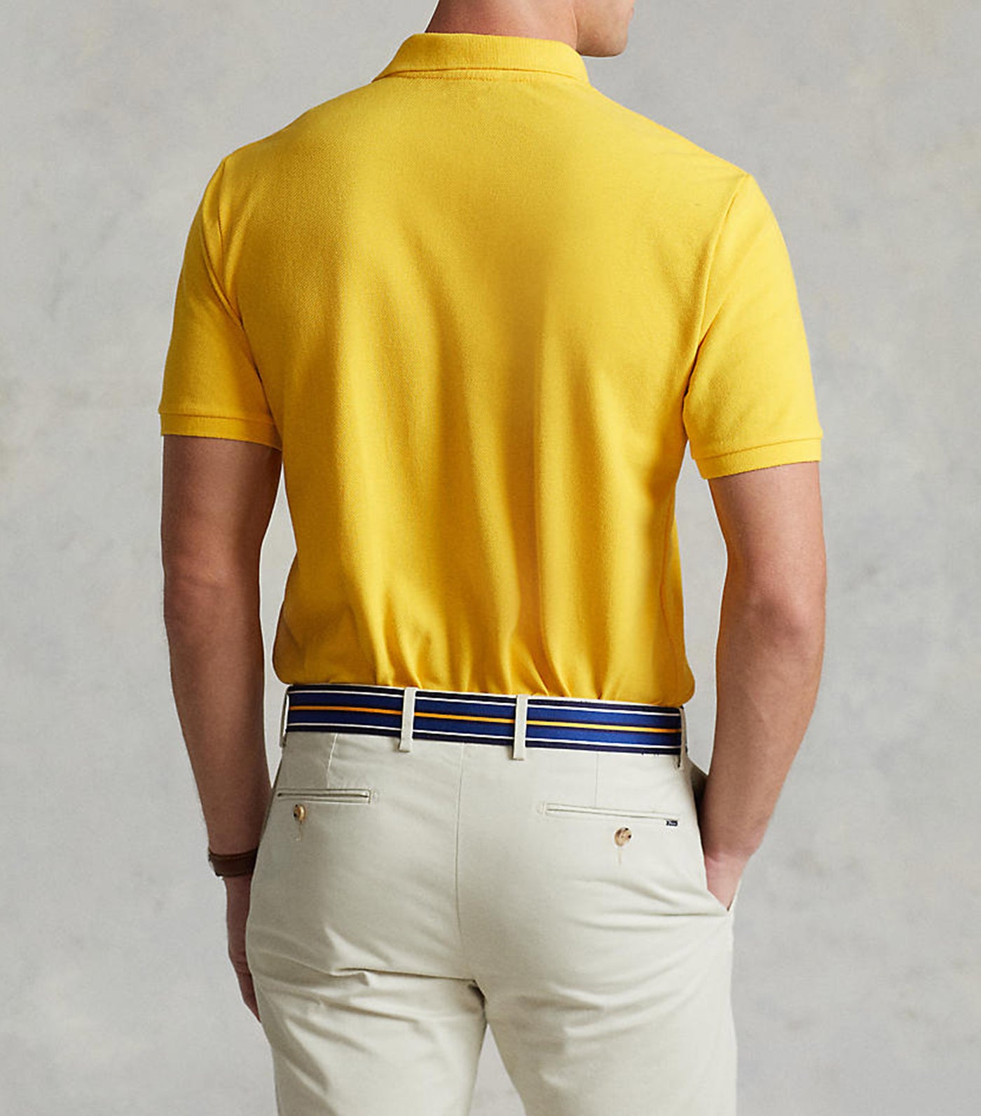 Men's Custom Slim Fit Mesh Polo Shirt