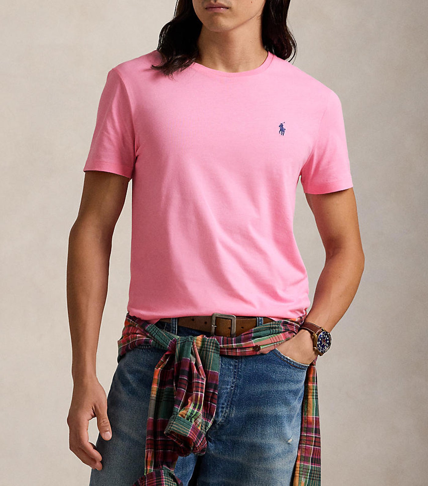 Men's Custom Slim Fit Jersey Crewneck T-Shirt