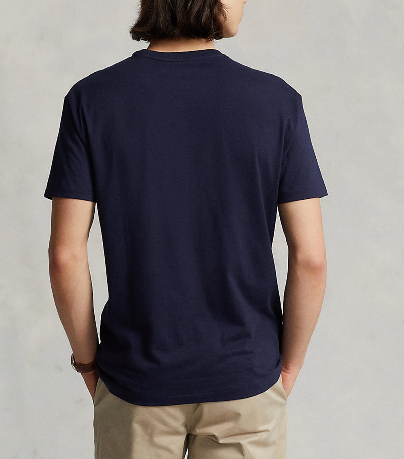 Polo Ralph Lauren Men's Custom Slim Fit Jersey Crewneck T-Shirt Dark Blue