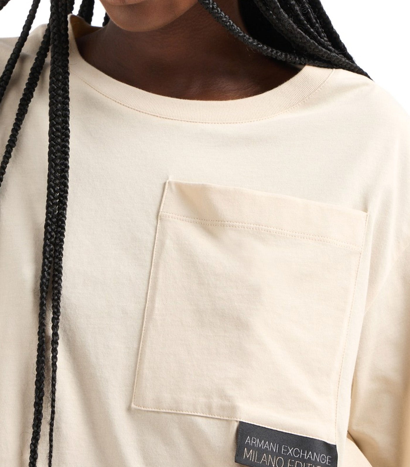 Cropped T-Shirt Mono Logo Dusty Ground