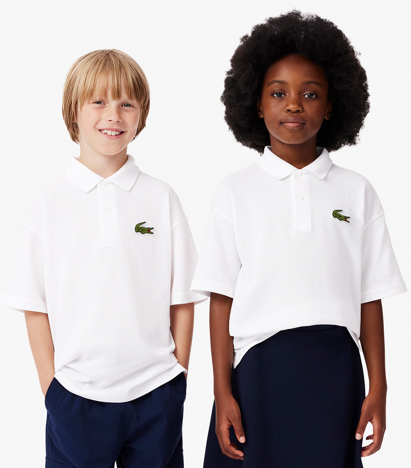 Kids' Piqué Crocodile Polo Shirt