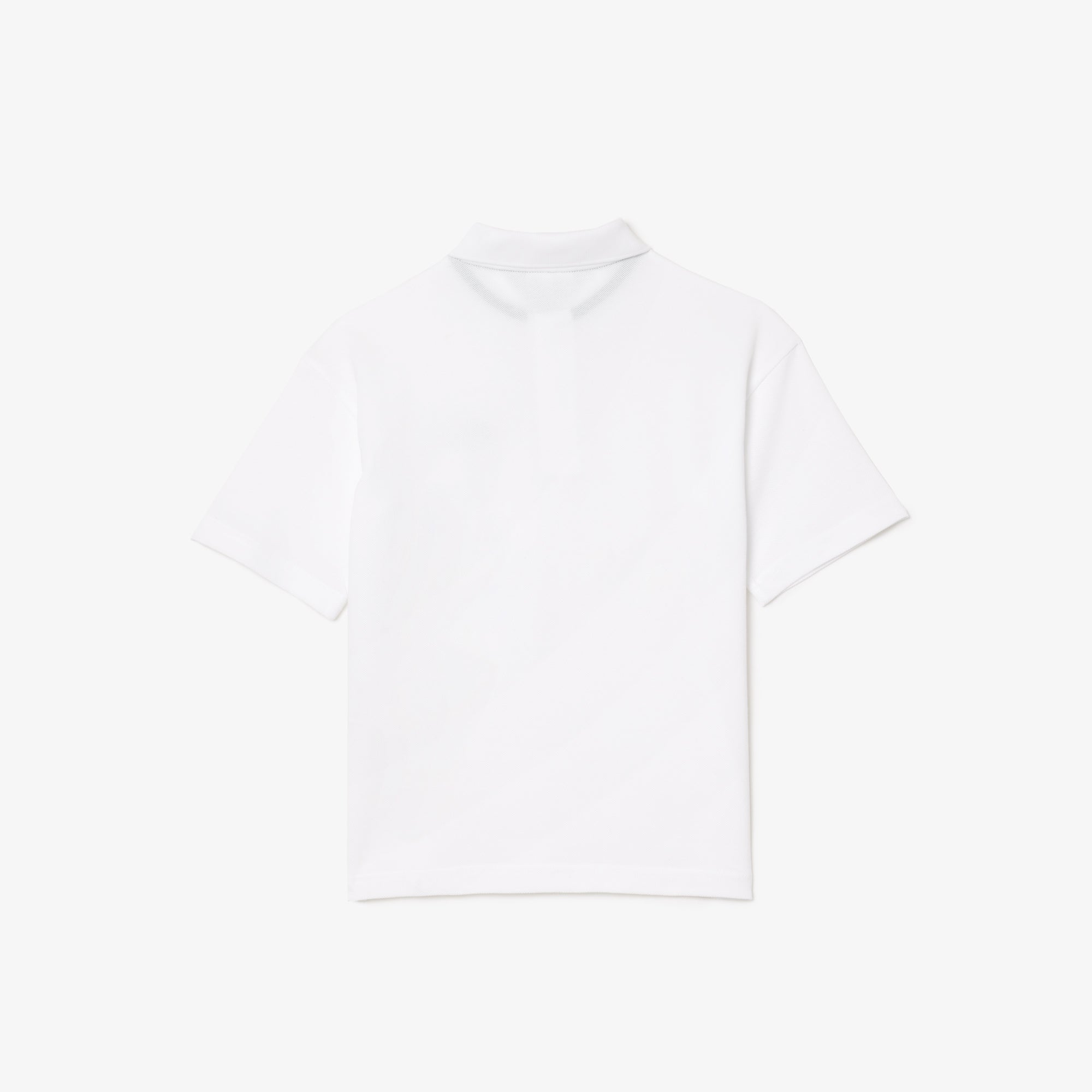 Bouclé Petit Piqué Polo Shirt White