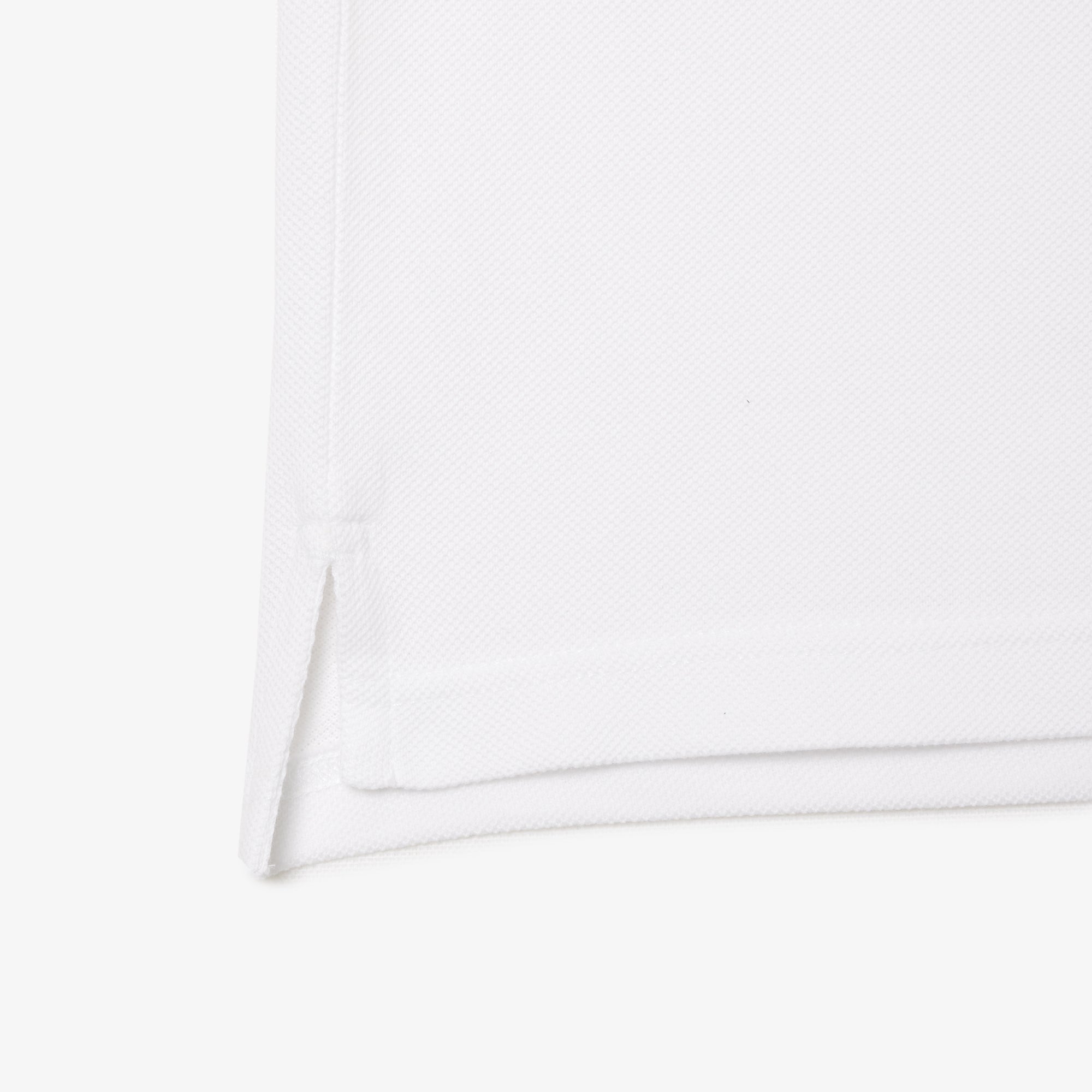 Bouclé Petit Piqué Polo Shirt White