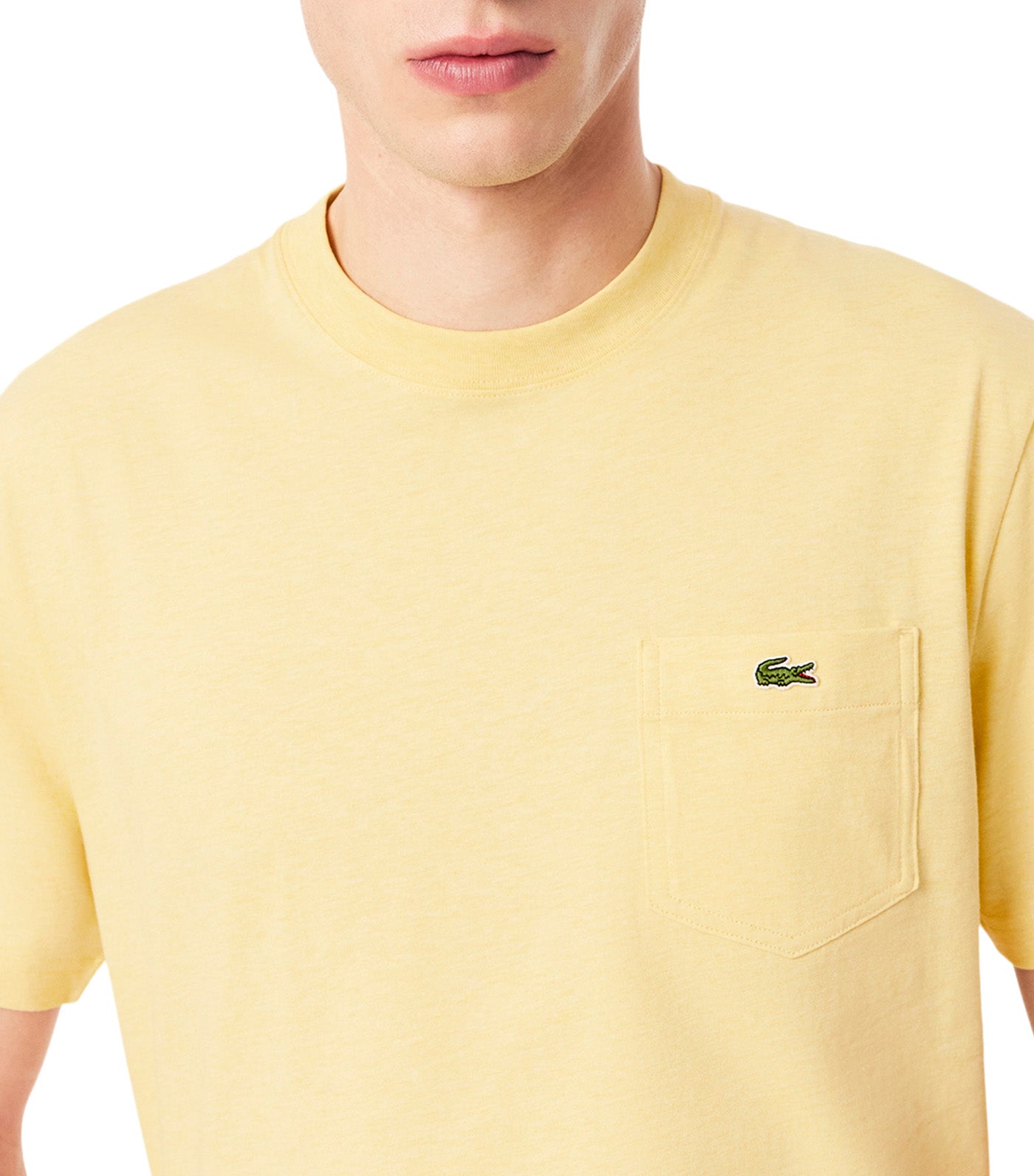 Cotton T-shirt with Breast Pocket Soleil Chine