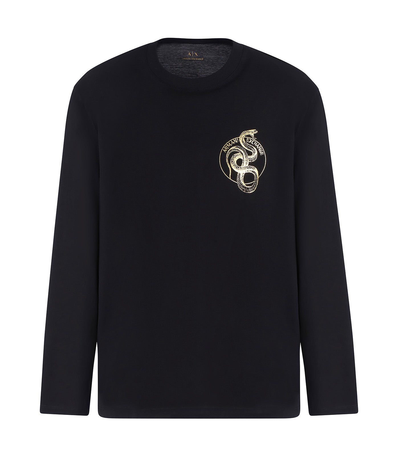 Regular Fit Long-Sleeved Jersey T-Shirt Black