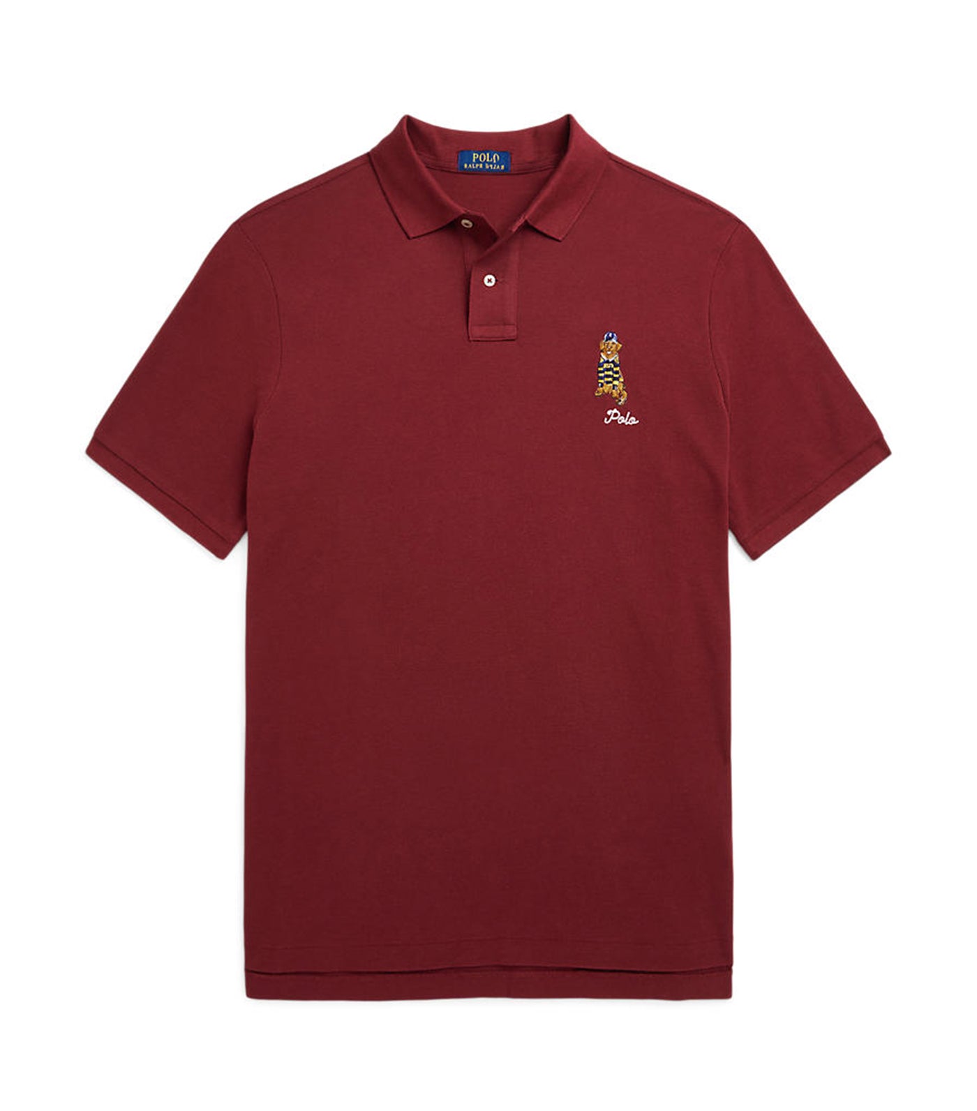 Men's Classic Fit Dog-Embroidered Polo Shirt