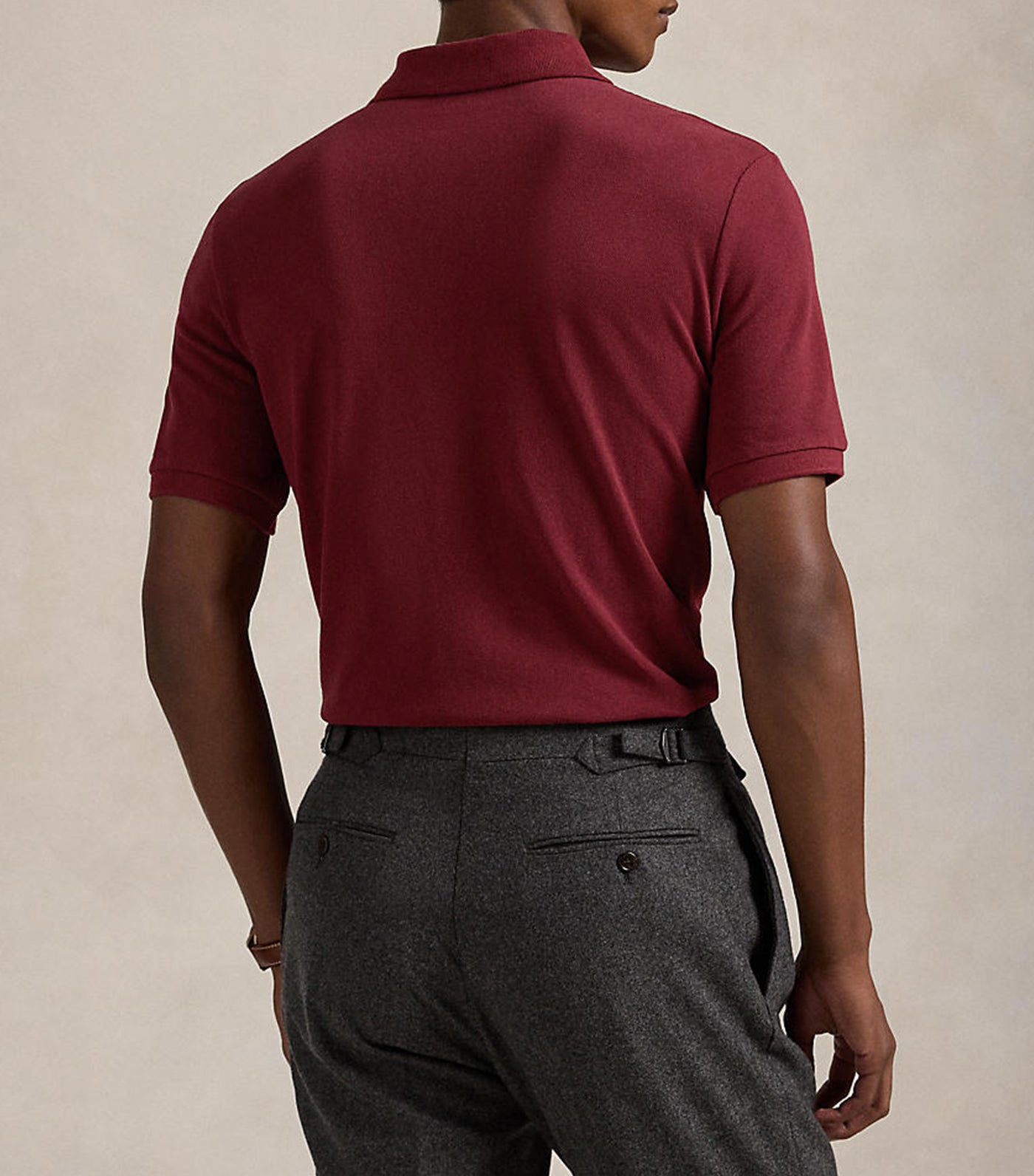 Men's Classic Fit Dog-Embroidered Polo Shirt