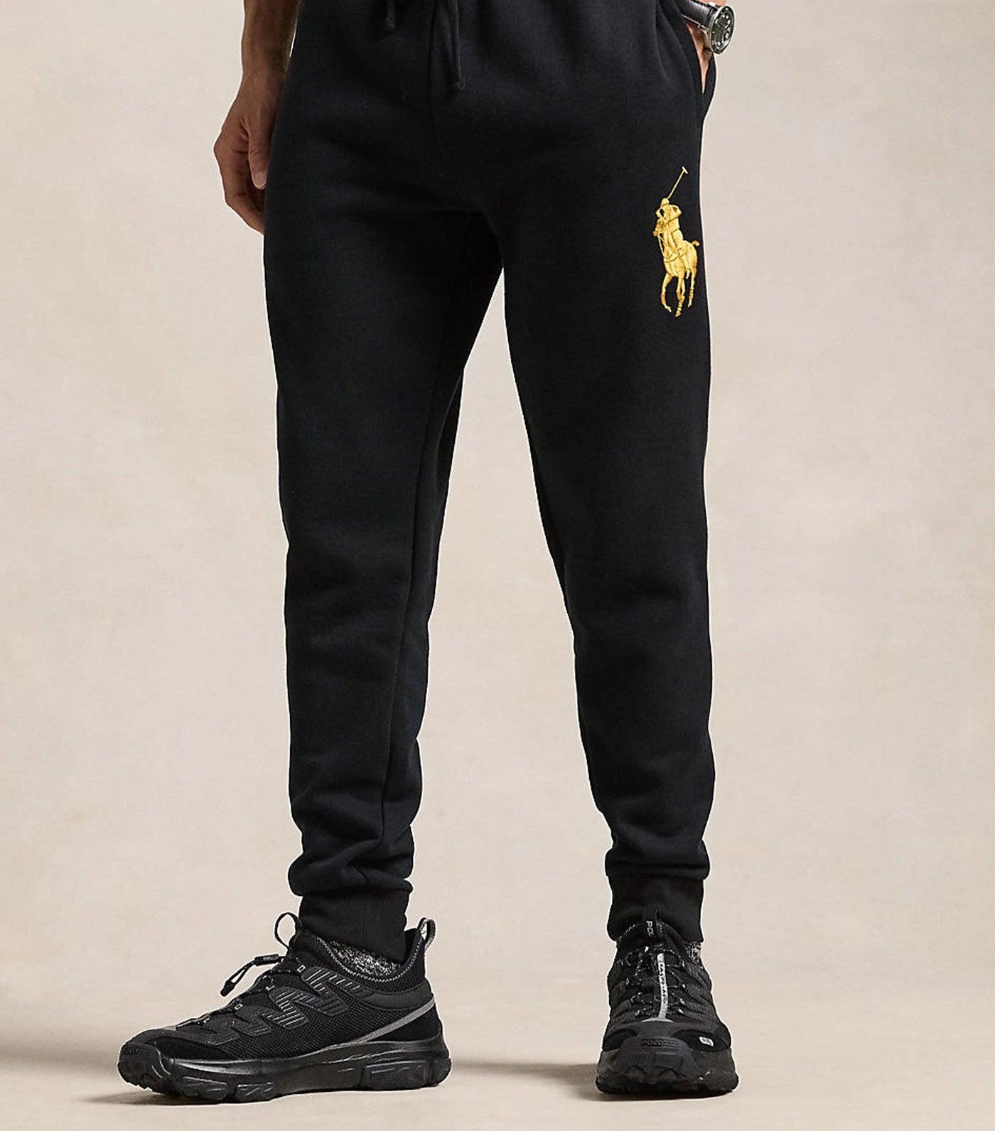 Men's The RL Fleece Big Pony Jogger Pant Polo Black