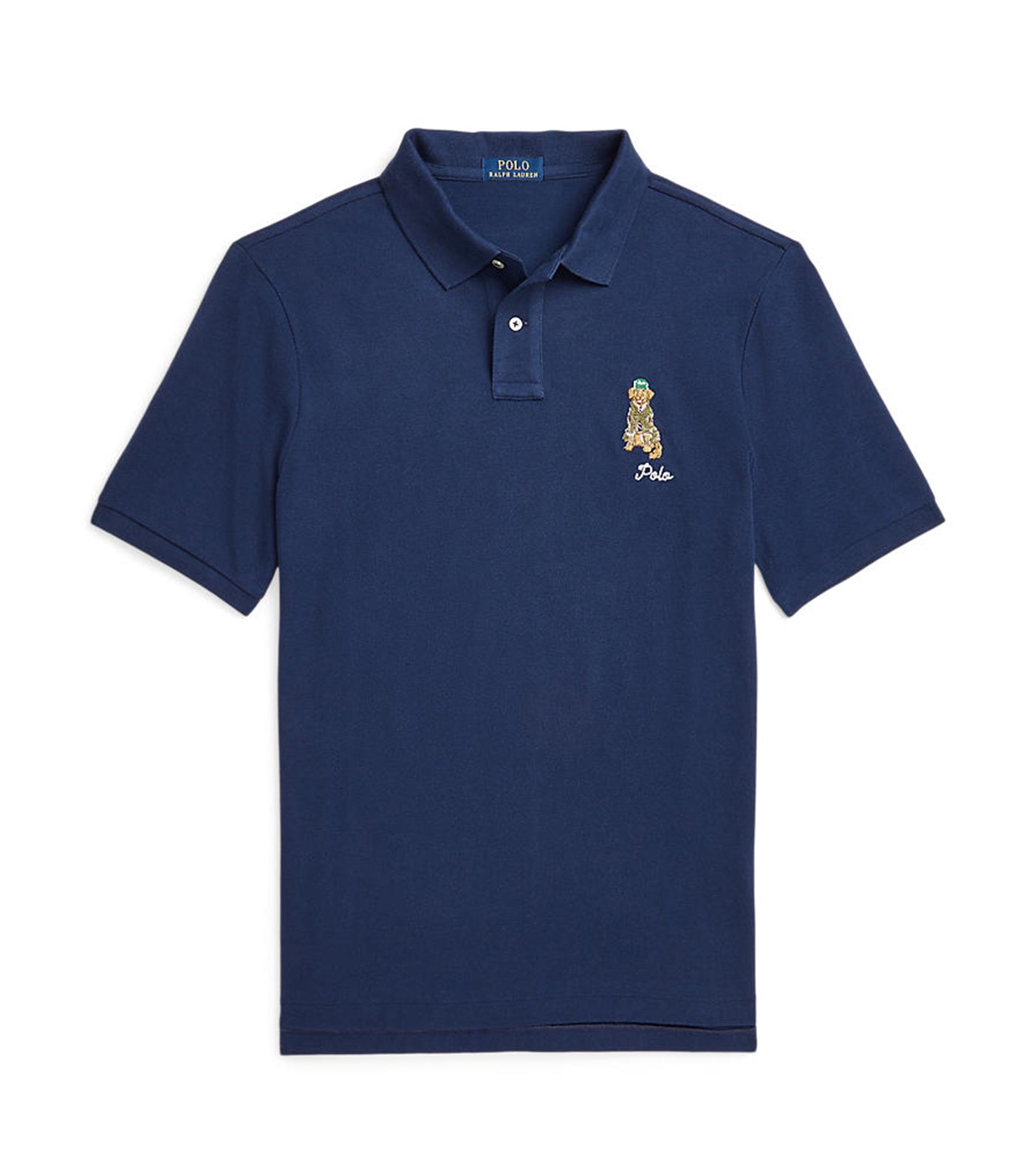 Men's Classic Fit Dog-Embroidered Polo Shirt Newport Navy