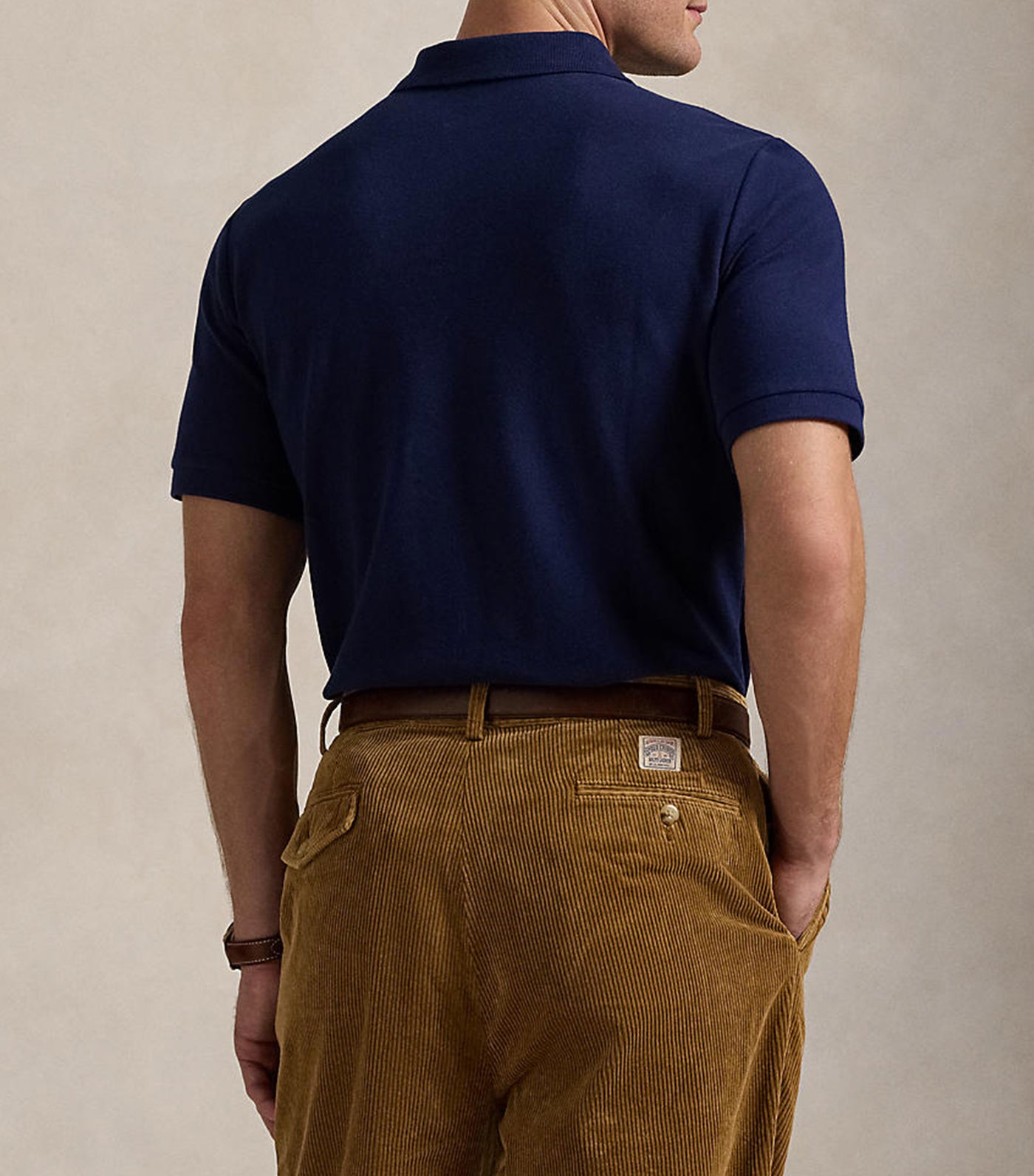 Men's Classic Fit Dog-Embroidered Polo Shirt Newport Navy