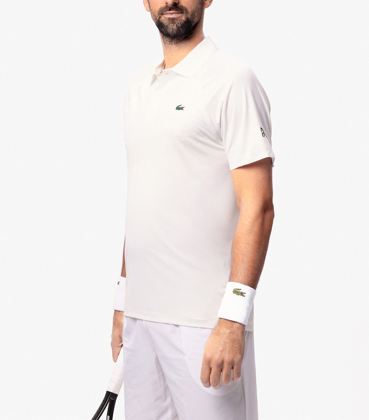 Lacoste Tennis x Novak Djokovic On Court Polo Shirt White