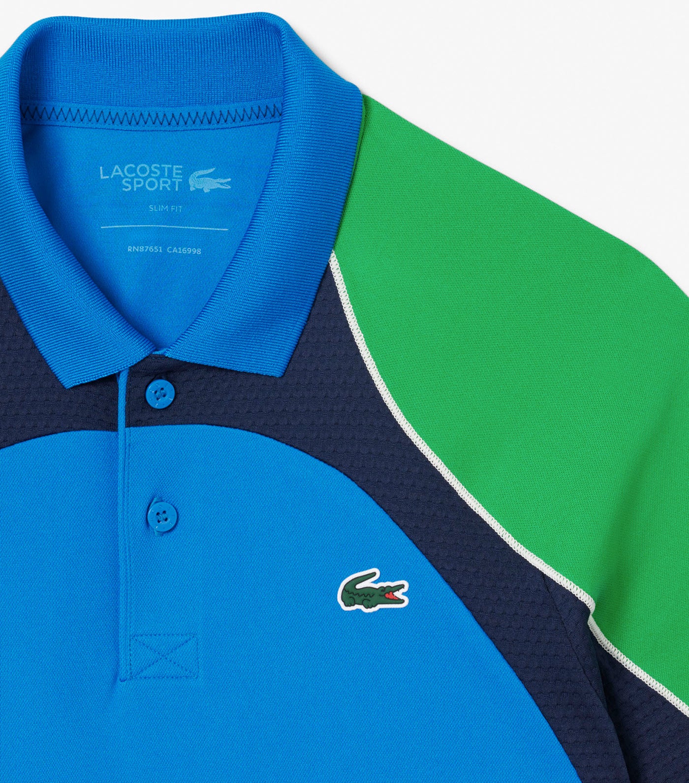 Ultra Dry Color-Block Tennis Polo Shirt Gipsy Blue/Calathea/Navy