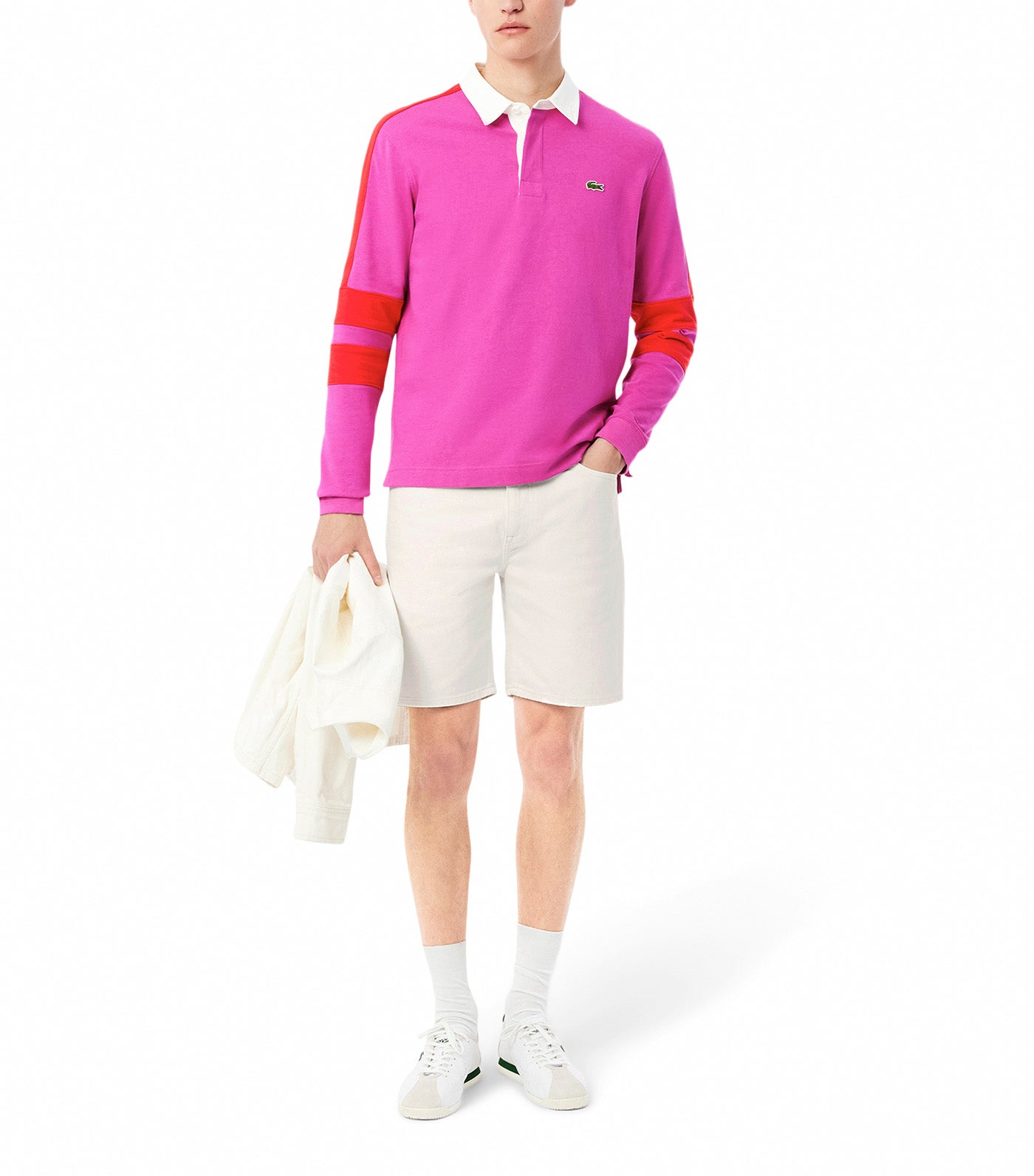 Straight Fit Denim Bermuda Shorts