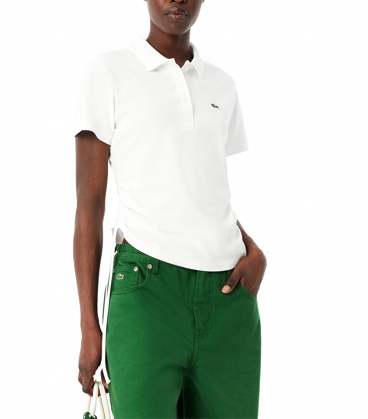 Slim Fit Adjustable Piqué Polo Shirt