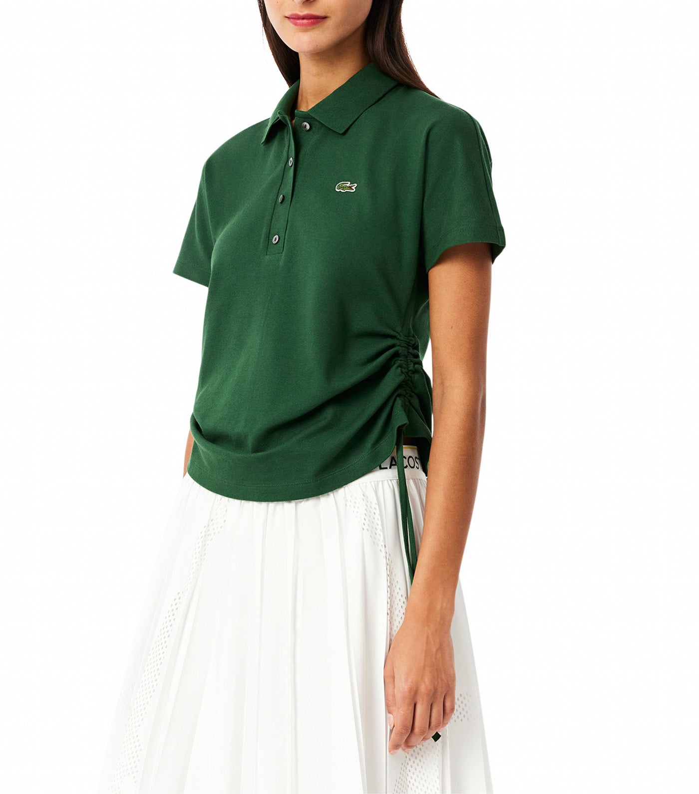 Slim Fit Adjustable Piqué Polo Shirt