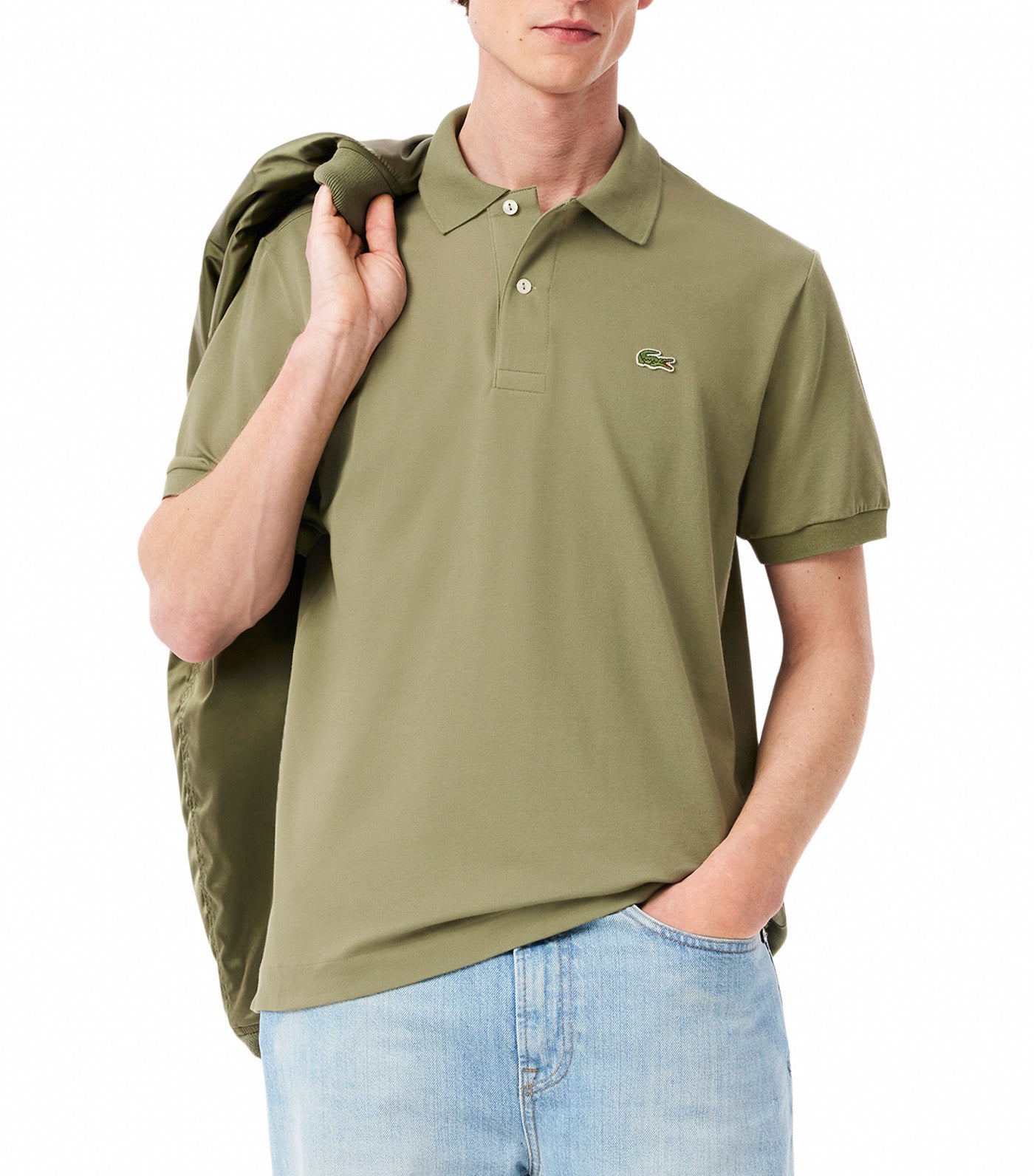 Classic Fit L.12.12 LIGHT Piqué Polo Shirt Khaki