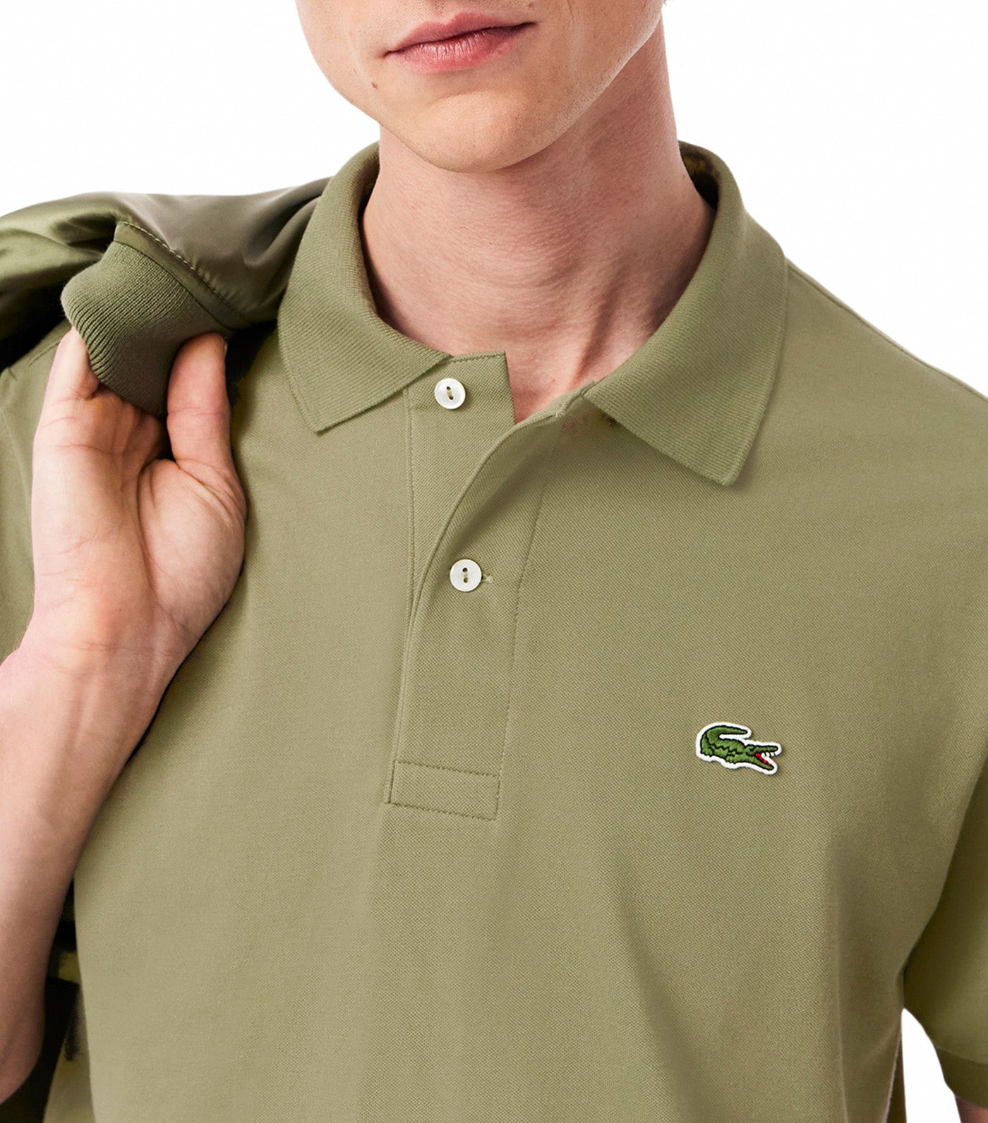Classic Fit L.12.12 LIGHT Piqué Polo Shirt Khaki