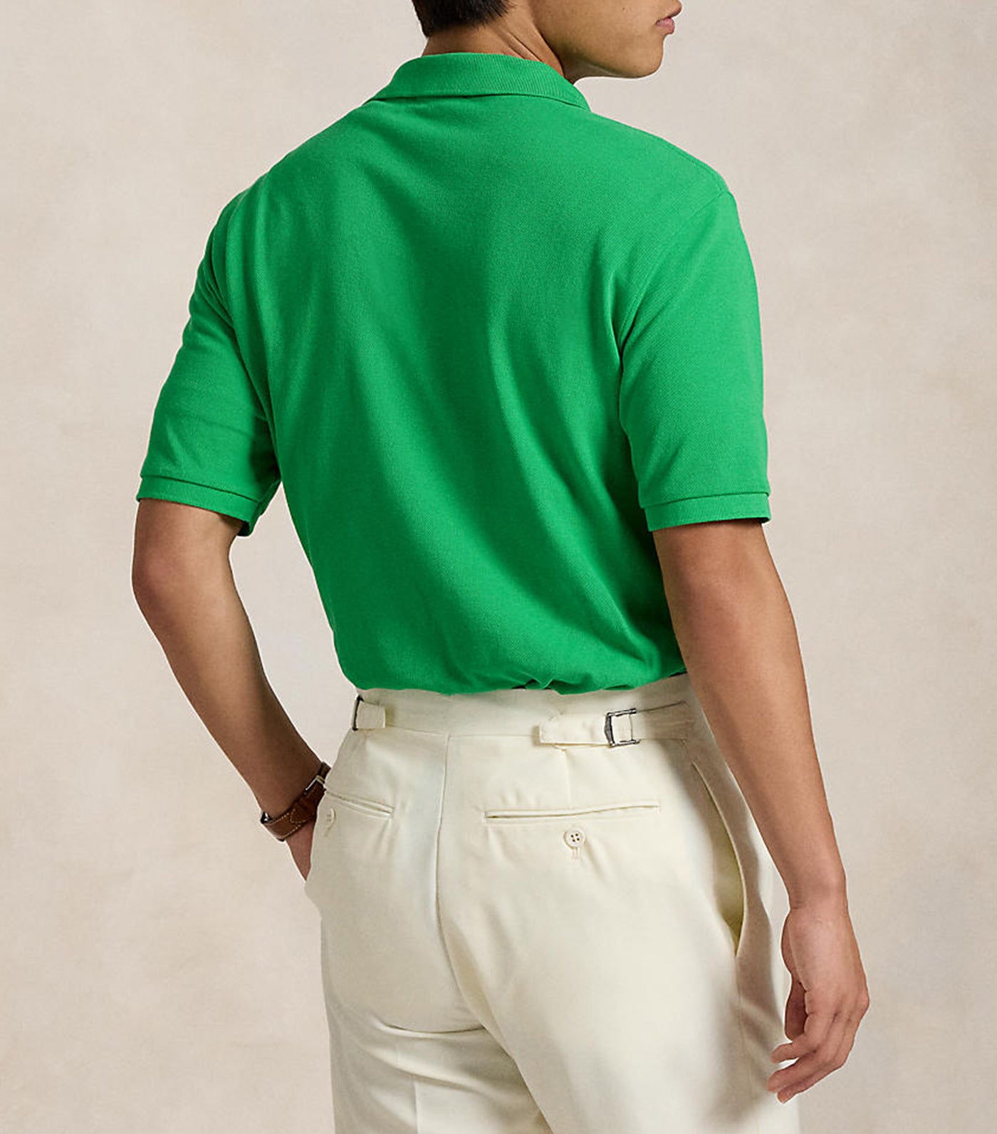 Men's Classic Fit Polo Bear Mesh Polo Shirt Summer Emerald Explorer Bear