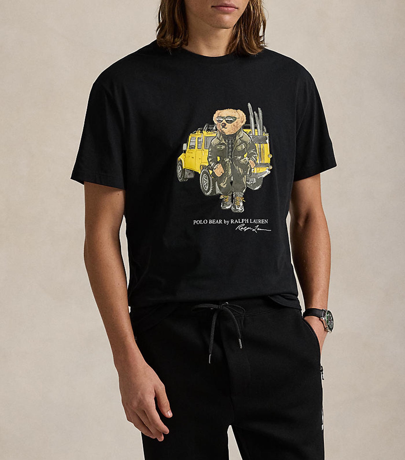 Men's Classic Fit Polo Bear Jersey T-Shirt