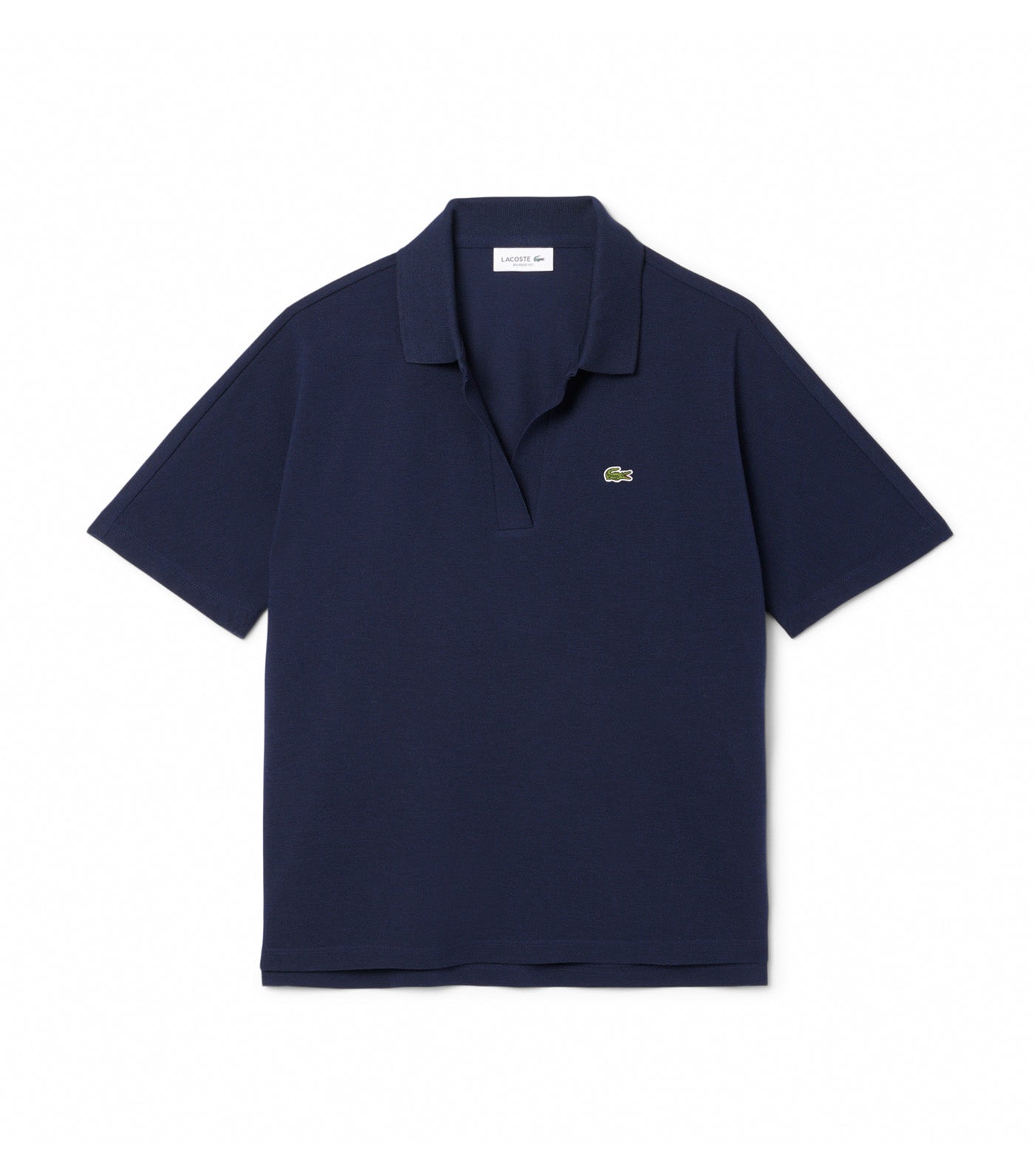 Relaxed Fit Fluid Piqué Polo Shirt Midnight Blue