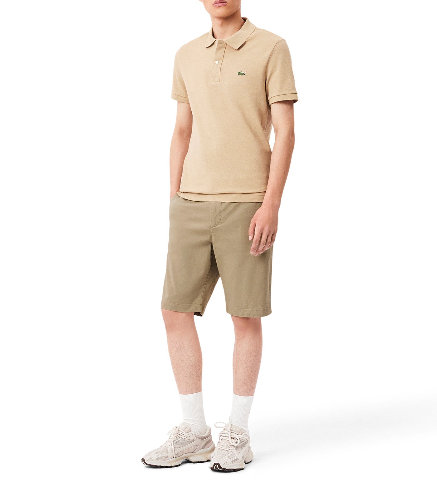 Slim Fit Stretch Cotton Bermuda Shorts