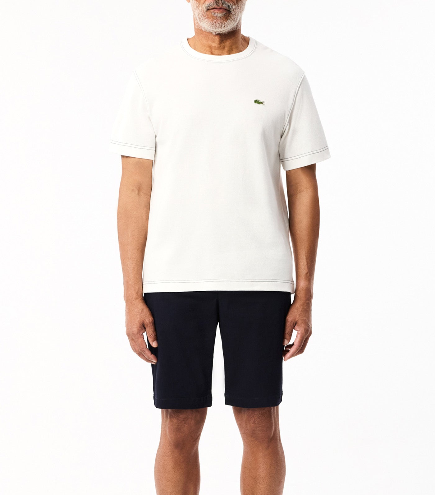 Slim Fit Stretch Cotton Bermuda Shorts Abysm