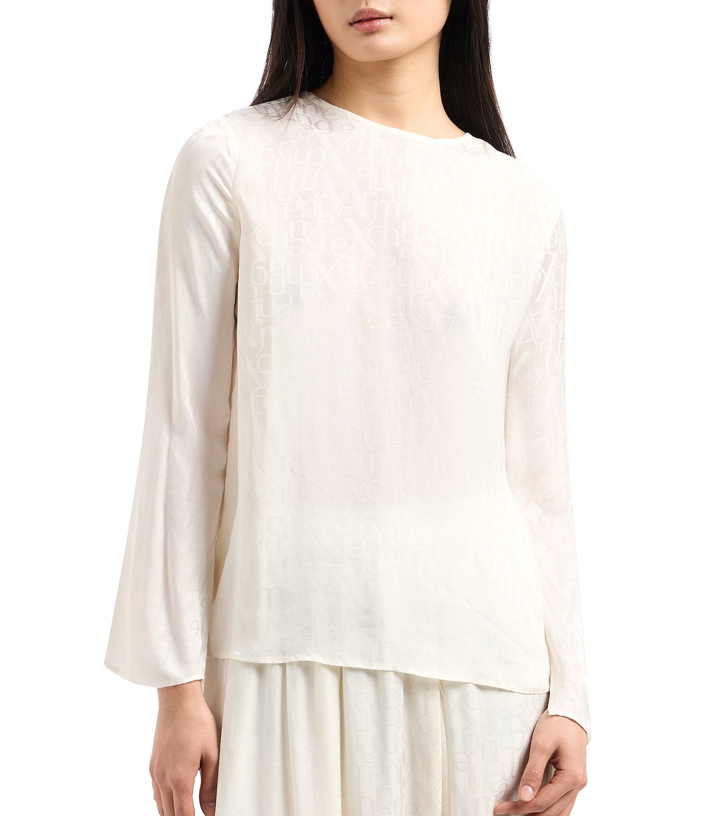 Satin Blouse All-Over Logo ISO