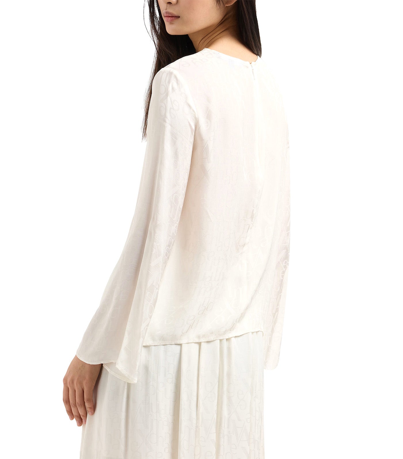 Satin Blouse All-Over Logo ISO