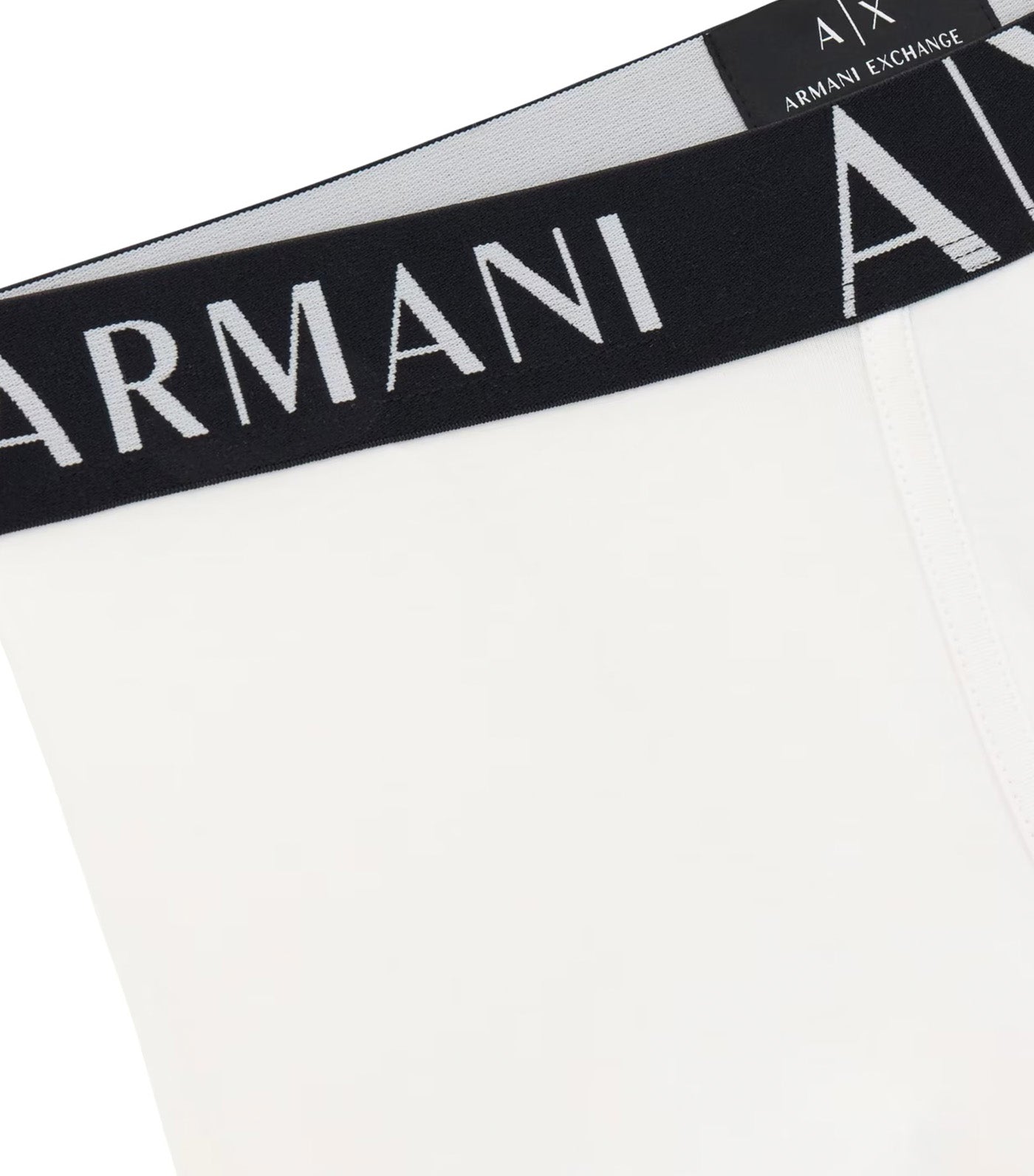 Armani Exchange Stretch Fabric Boxer Shorts Bianco