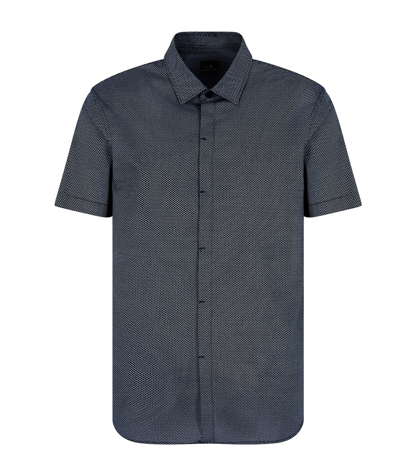 Armani Exchange Slim Fit Short Sleeve Shirt Deep Navy/Ashley Arrow Down
