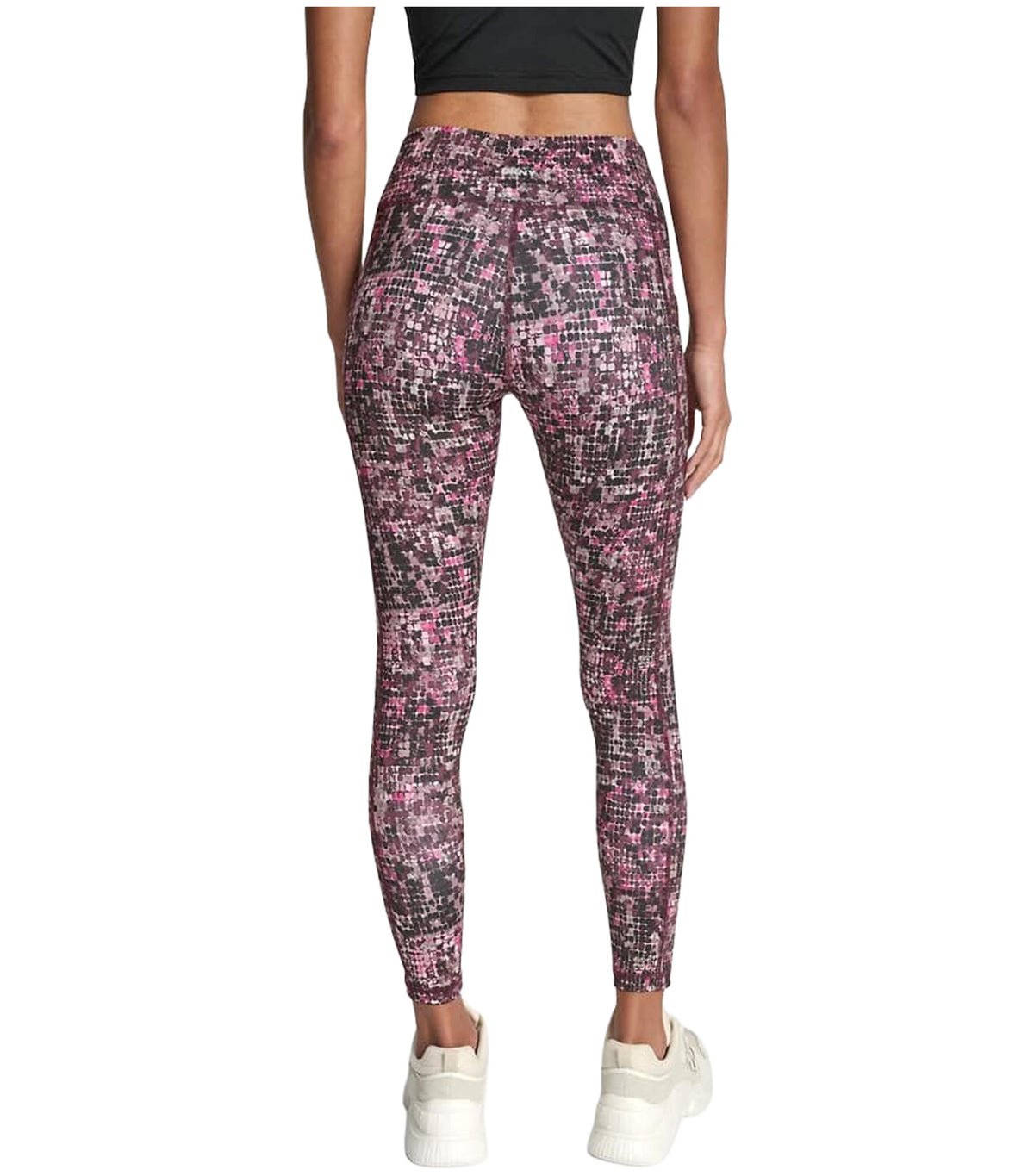 Printed High-Waist 7/8 Tights Pink