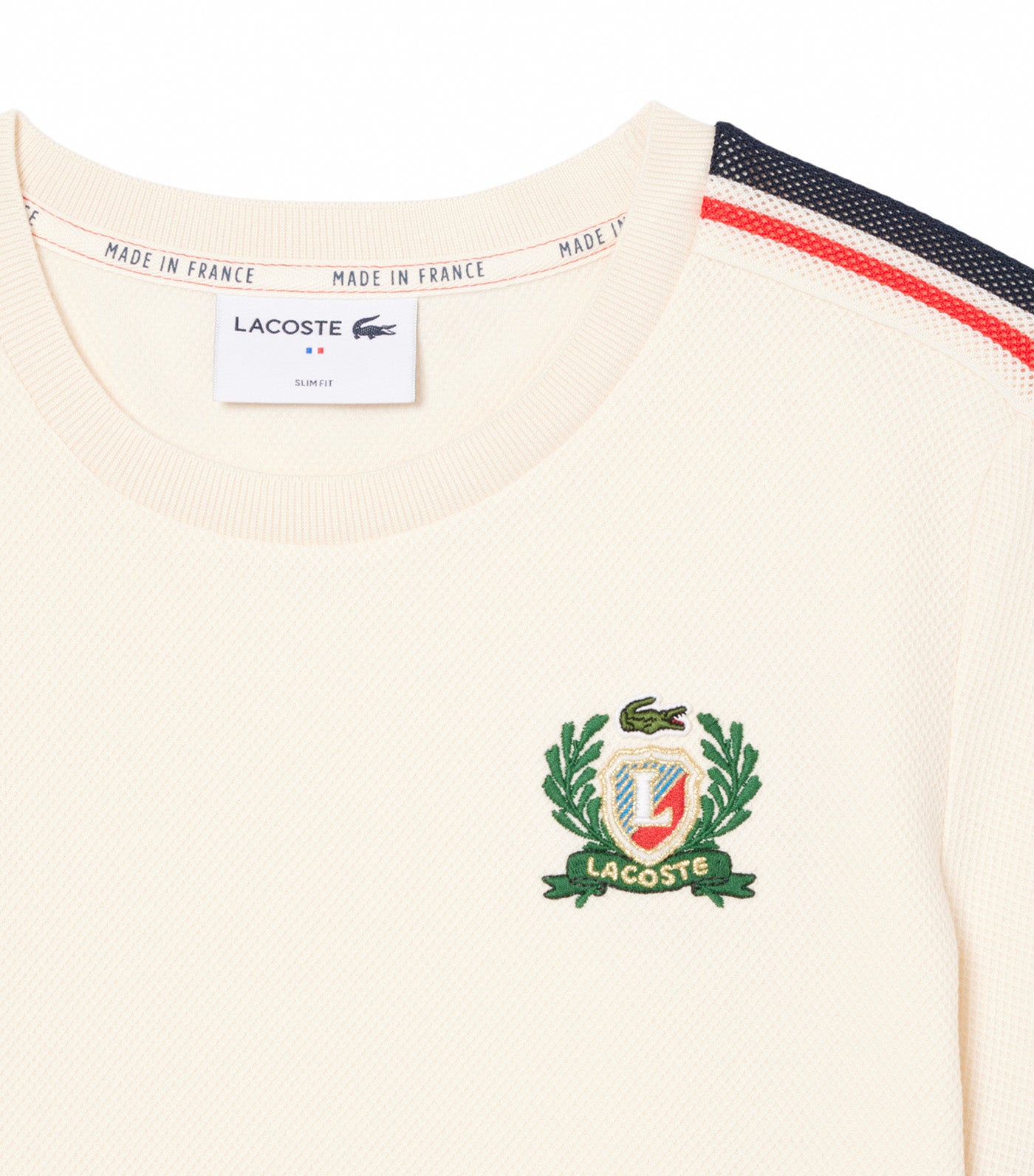 French Made Textured Piqué T-Shirt Lapland