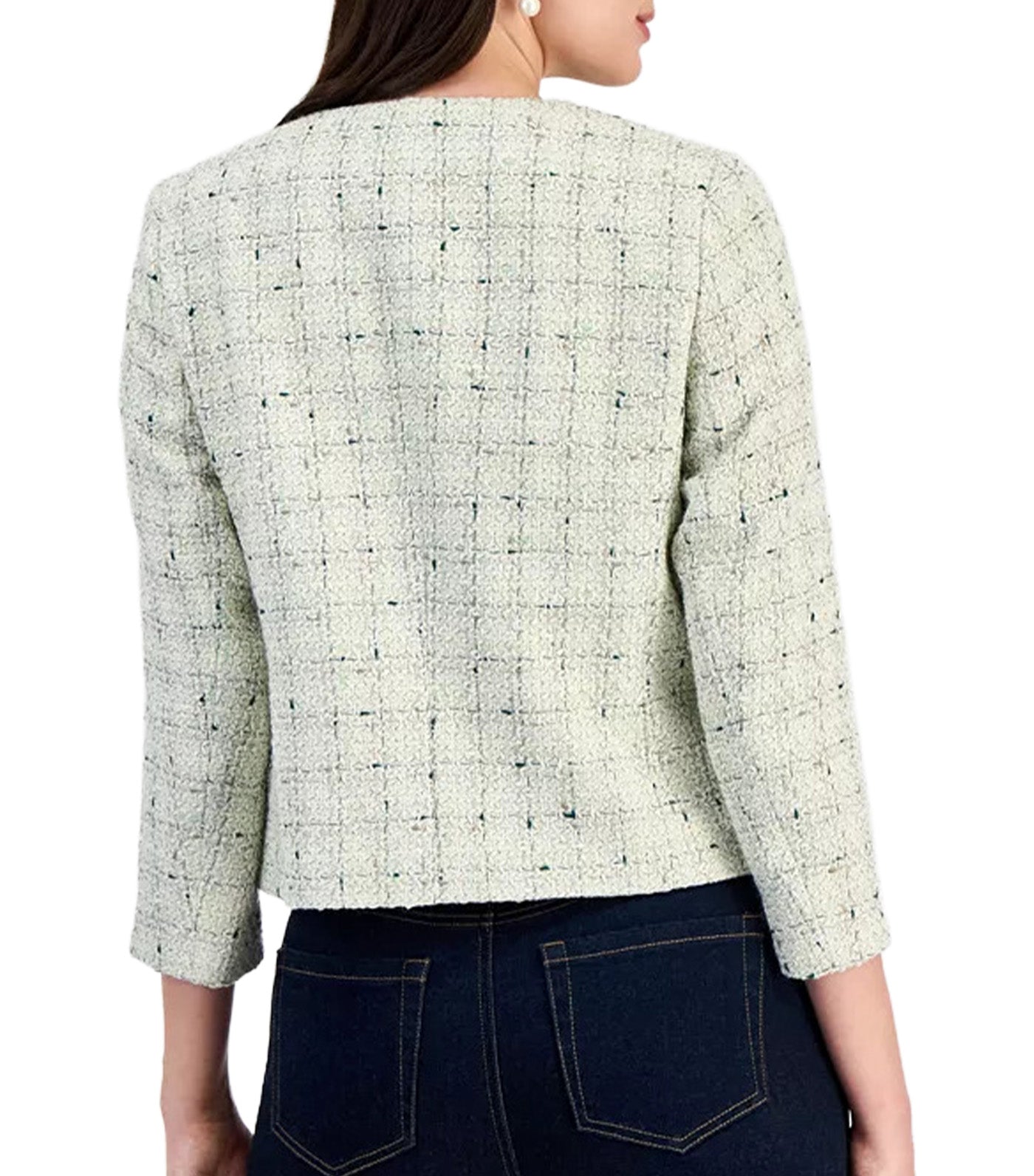 Women's Tweed Jacket White Dove Multi